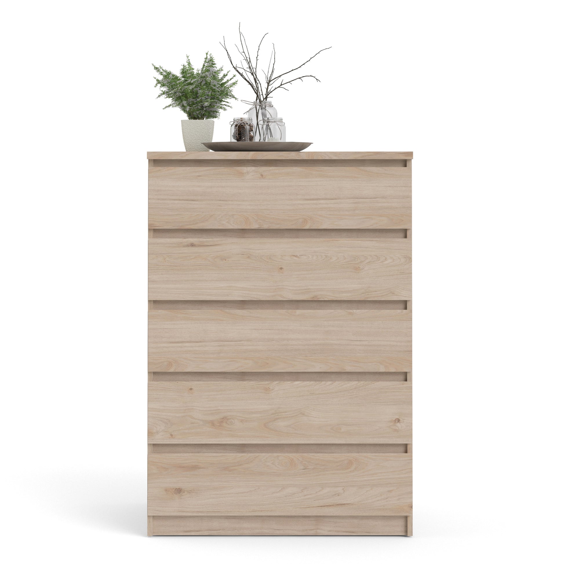 Naia  Chest of 5 Drawers in Jackson Hickory Oak