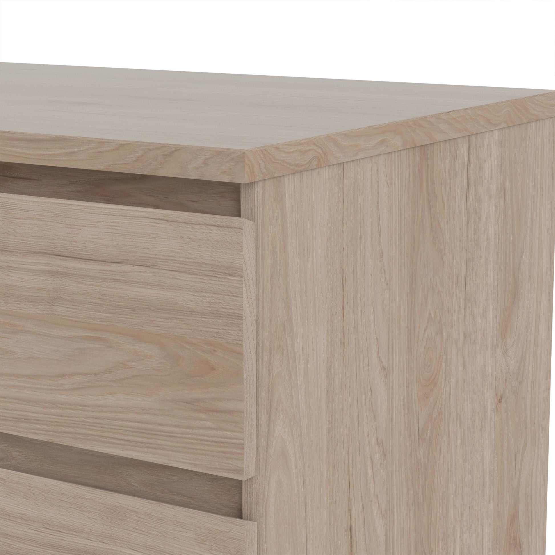 Naia  Wide Chest of 6 Drawers (3+3) in Jackson Hickory Oak