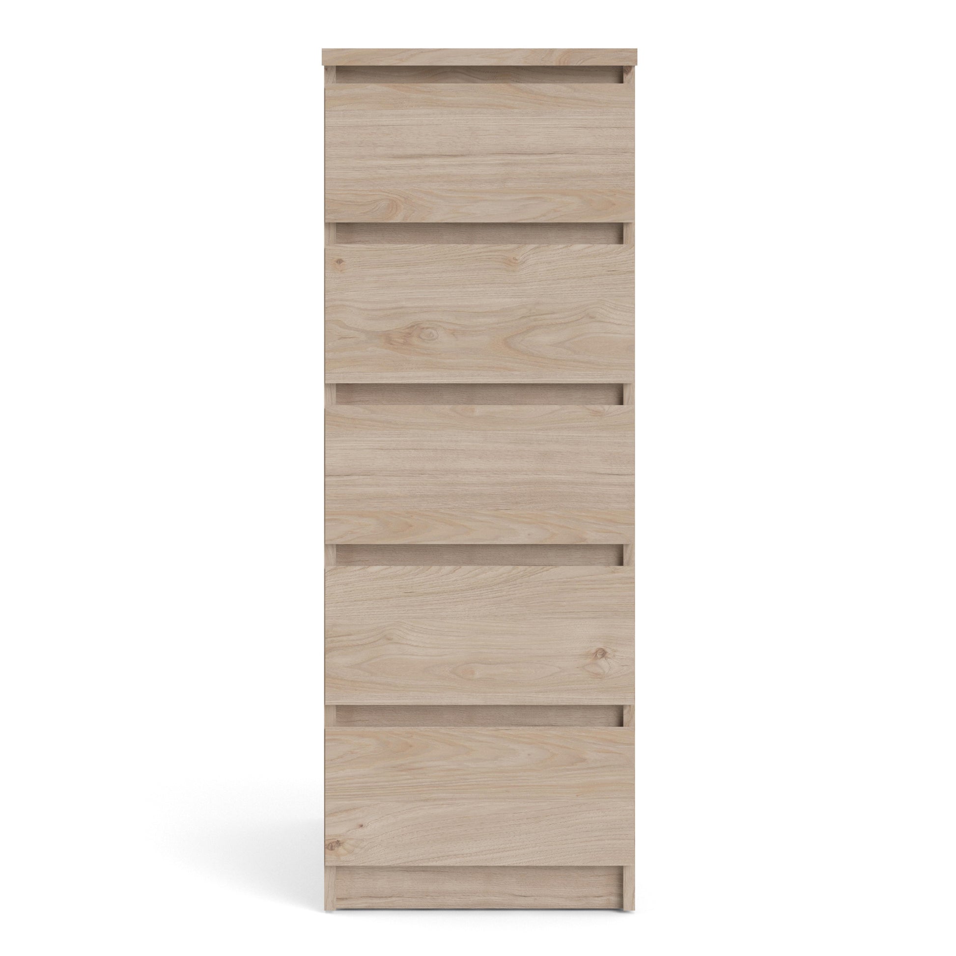 Naia  Narrow Chest of 5 Drawers in Jackson Hickory Oak