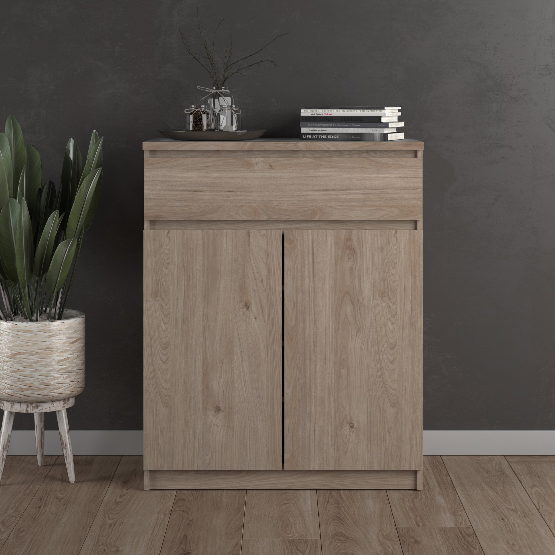 Naia  Sideboard 1 Drawer 2 Doors in Jackson Hickory Oak
