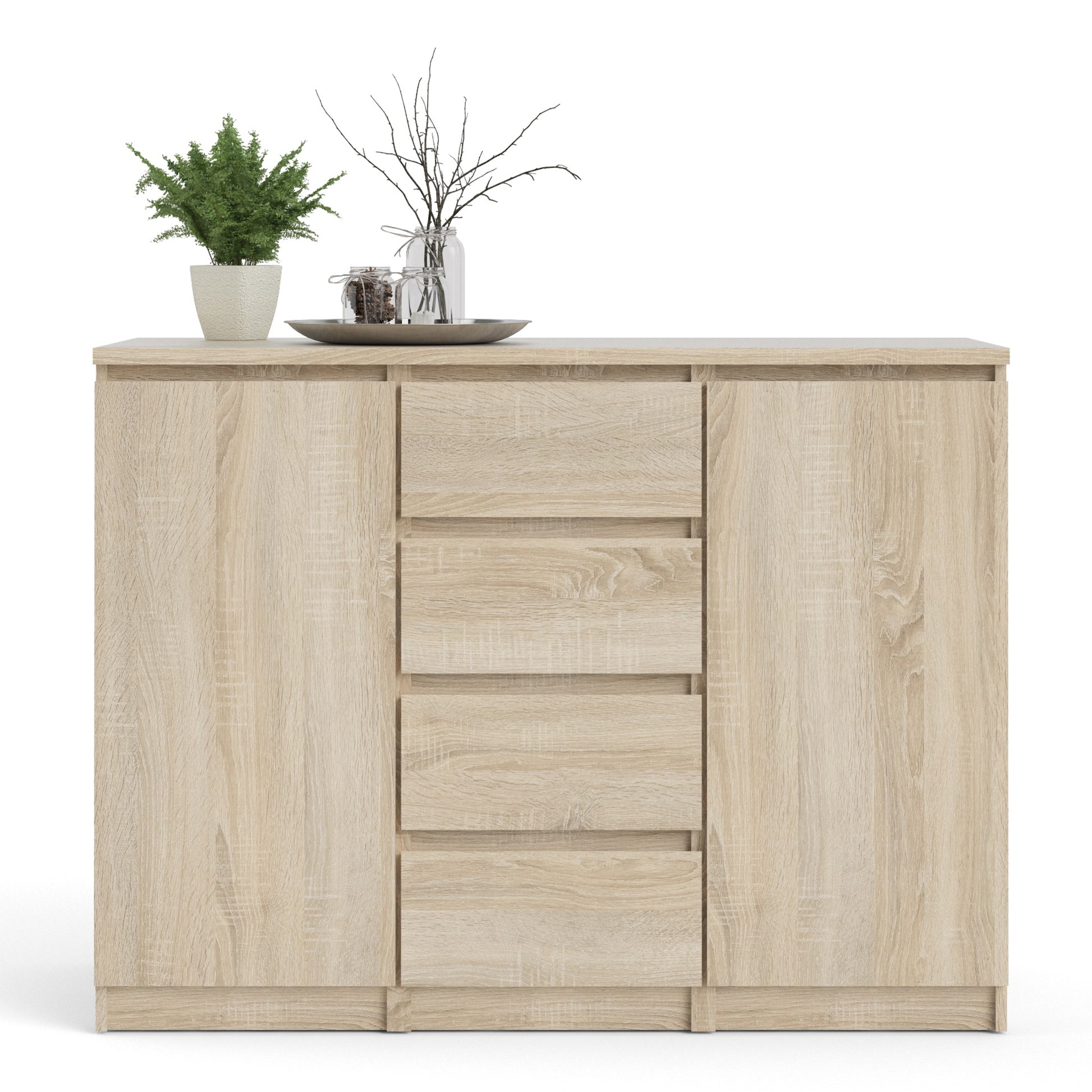 Naia  Sideboard - 4 Drawers 2 Doors in Oak structure