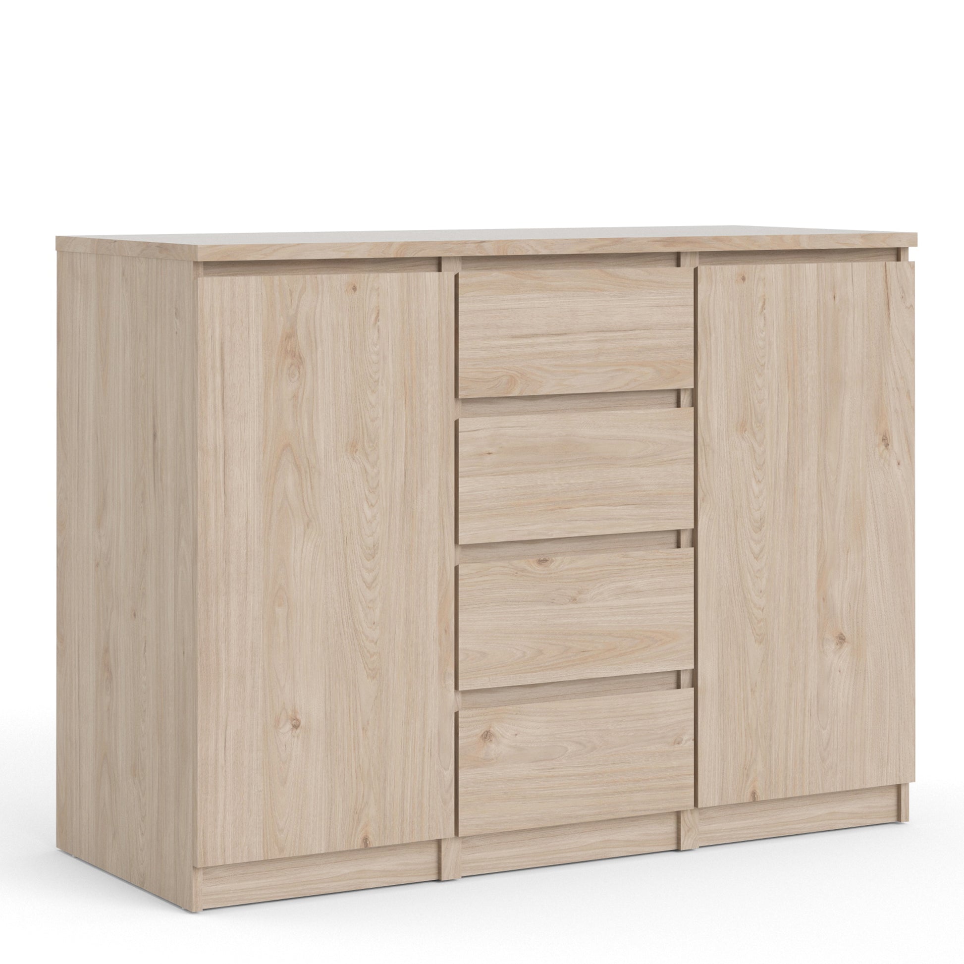 Naia  Sideboard 4 Drawers 2 Doors in Jackson Hickory Oak