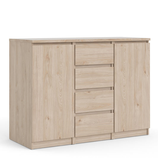 Naia  Sideboard 4 Drawers 2 Doors in Jackson Hickory Oak