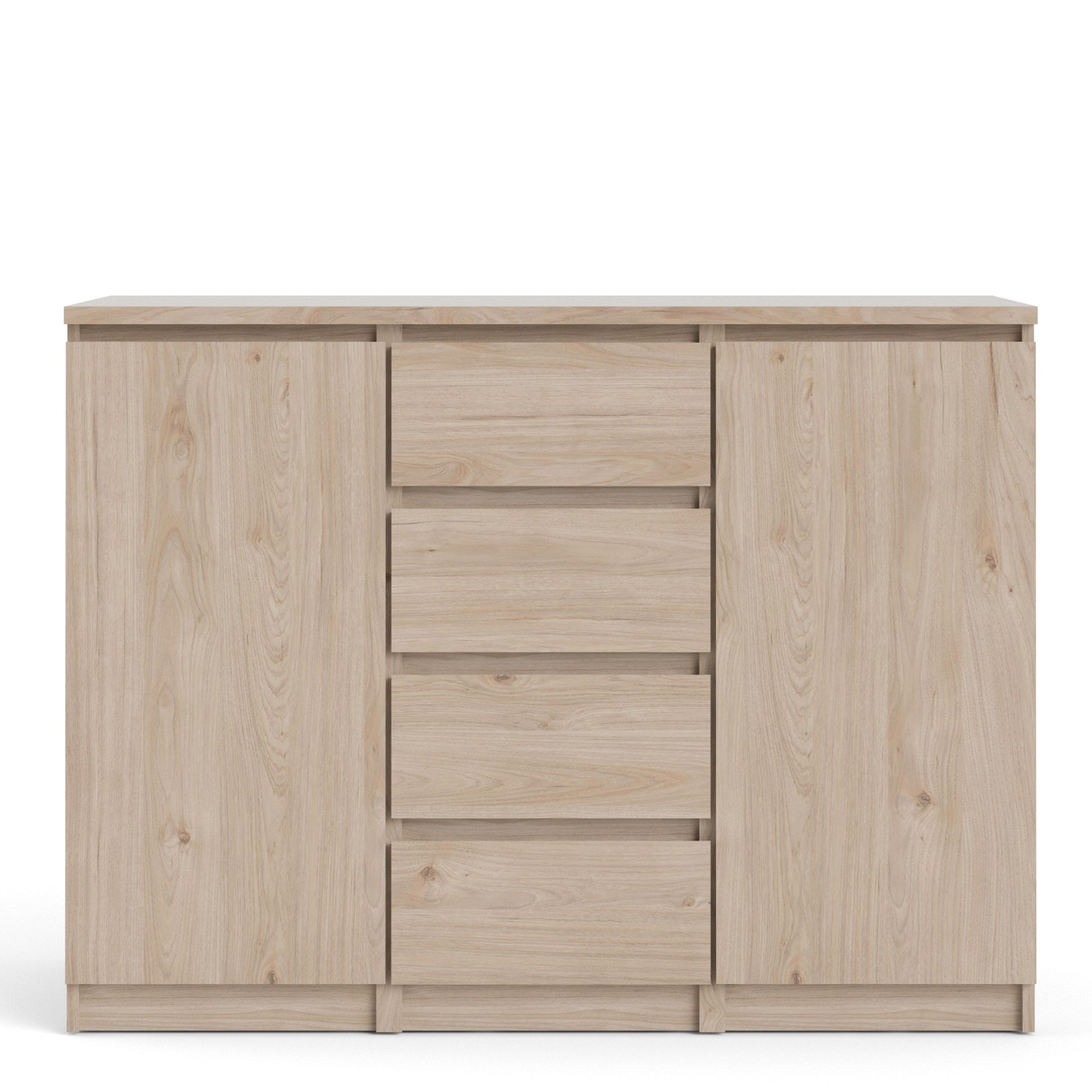 Naia  Sideboard 4 Drawers 2 Doors in Jackson Hickory Oak