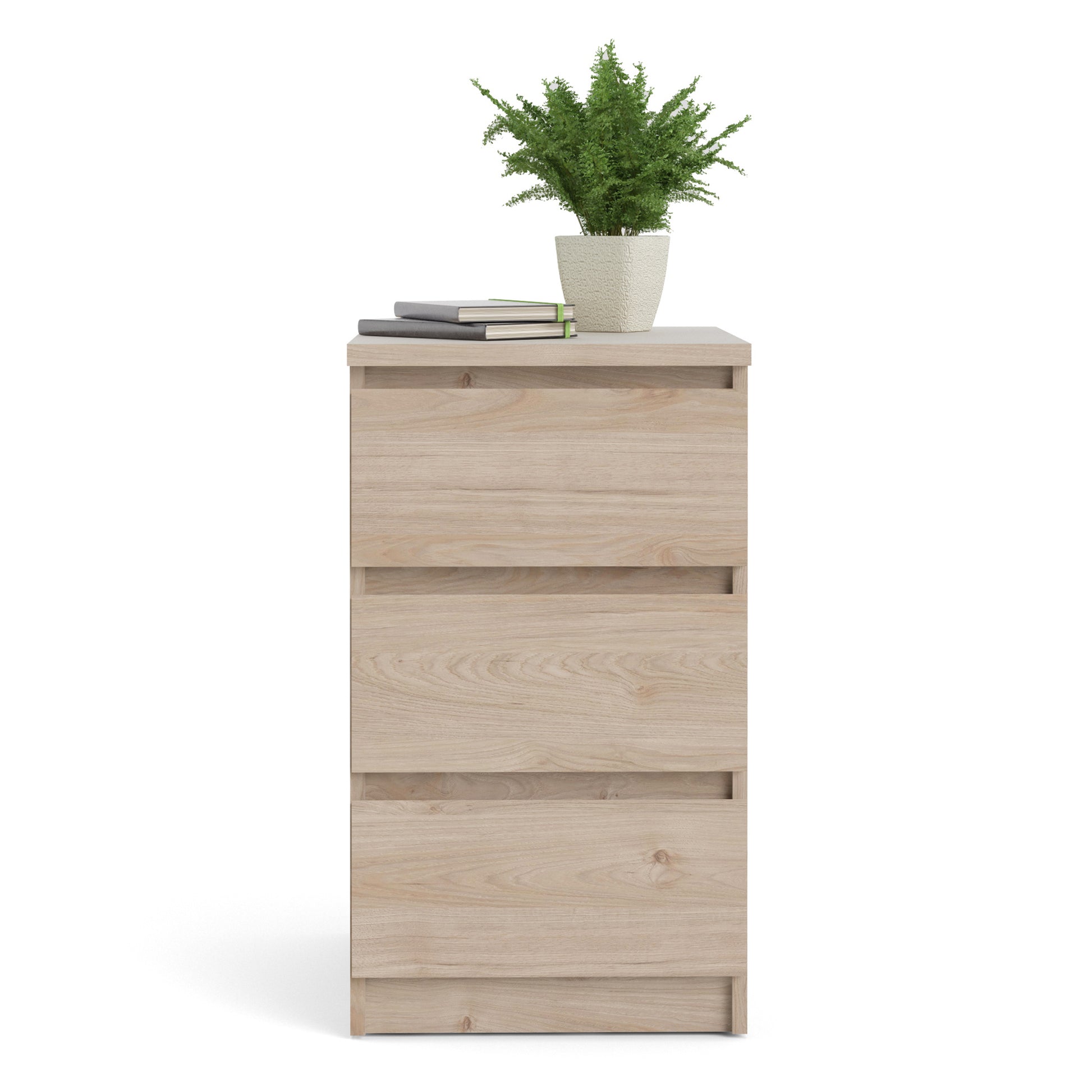 Naia  Bedside 3 Drawers in Jackson Hickory Oak