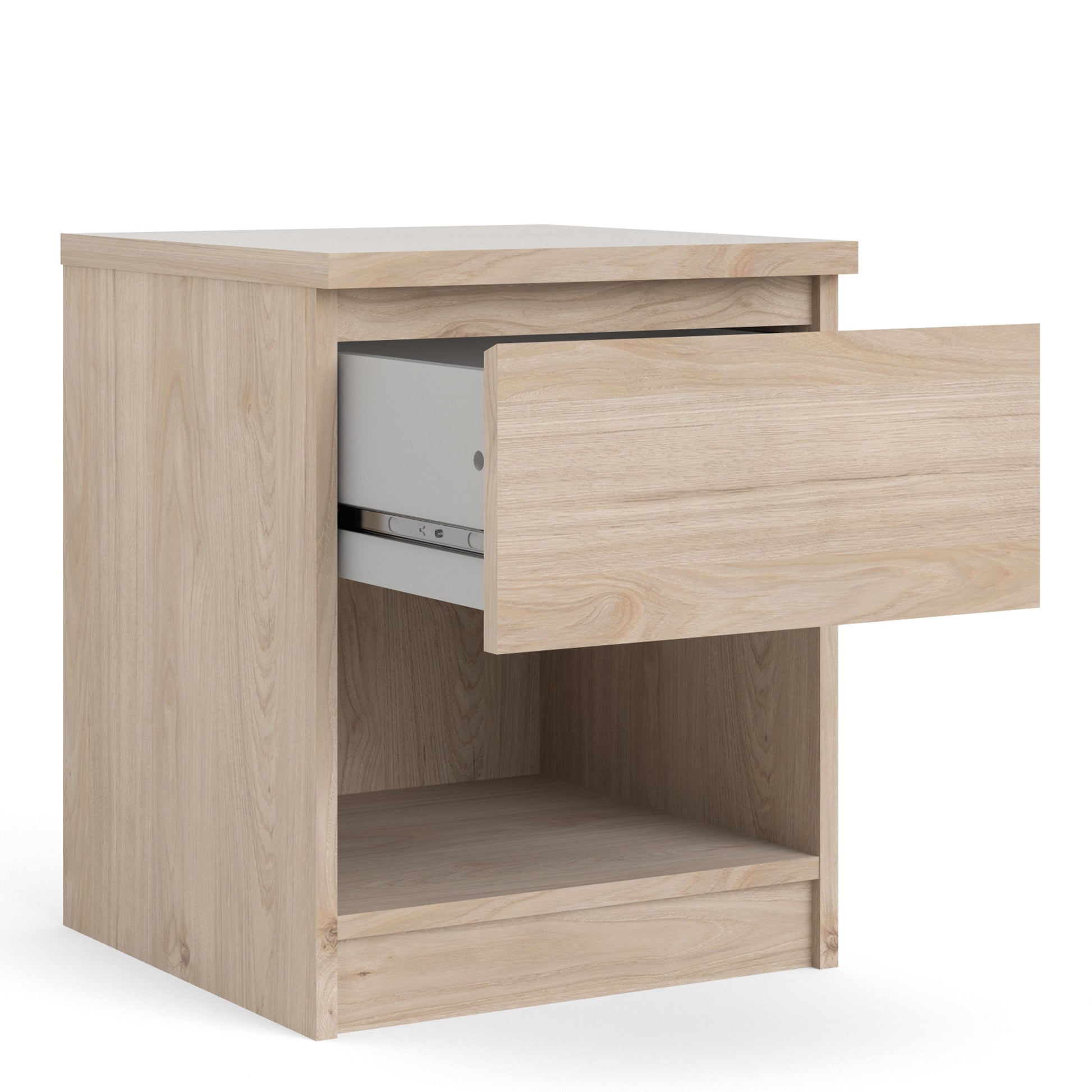 Naia  Bedside 1 Drawer 1 Shelf in Jackson Hickory Oak