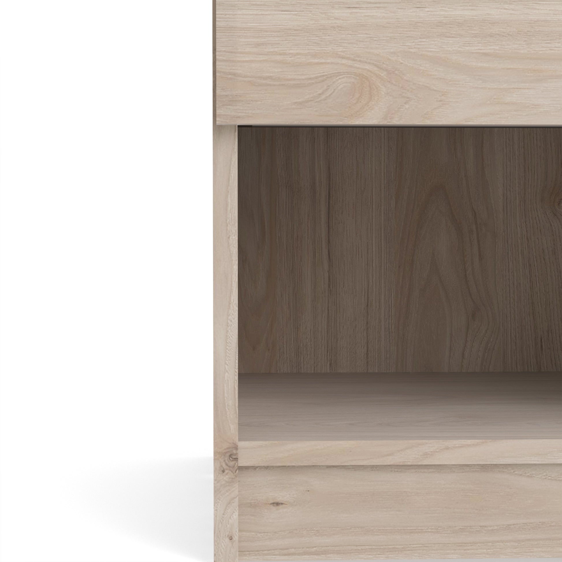 Naia  Bedside 1 Drawer 1 Shelf in Jackson Hickory Oak