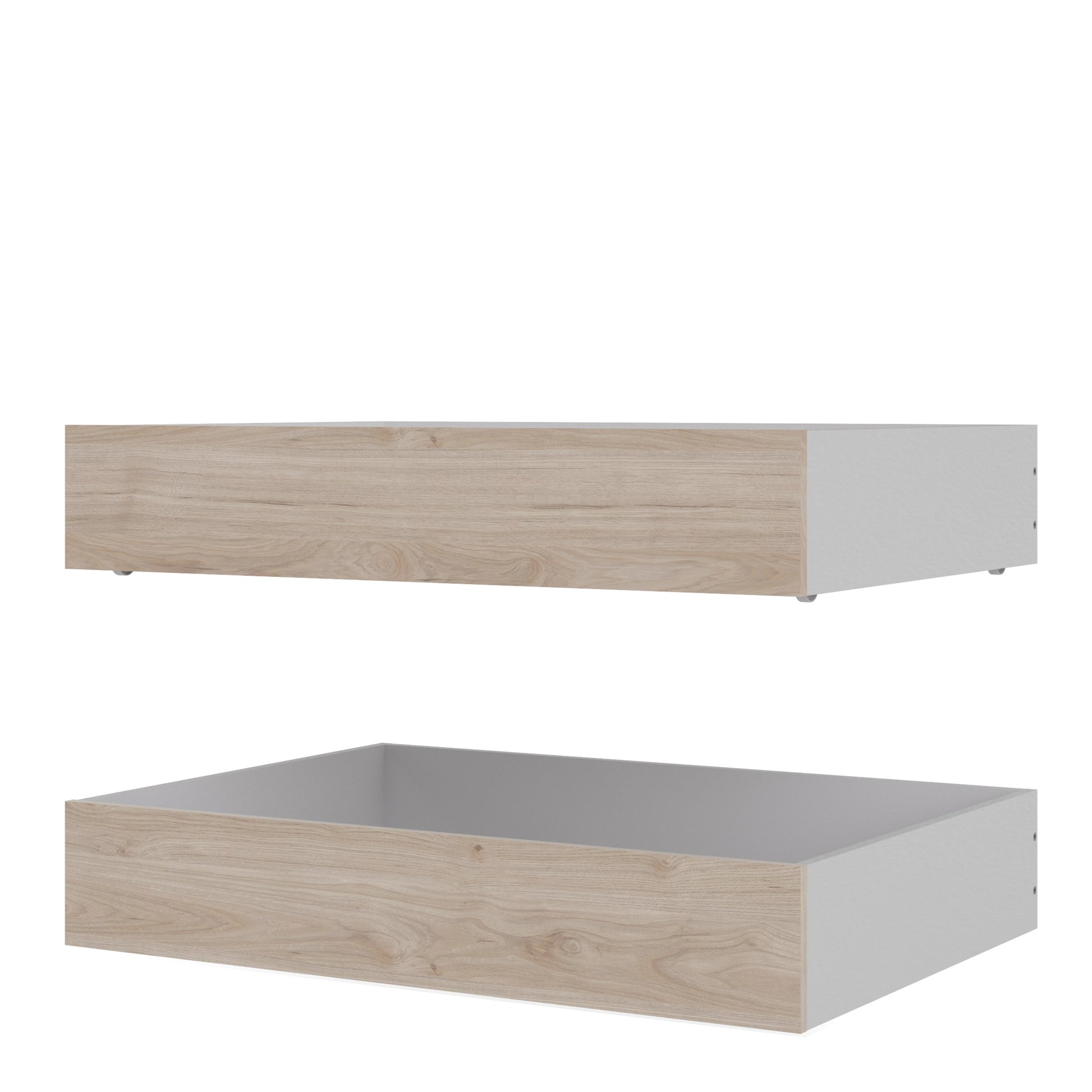 Naia  Set of 2 Underbed Drawers (for Single or Double beds) in Jackson Hickory Oak