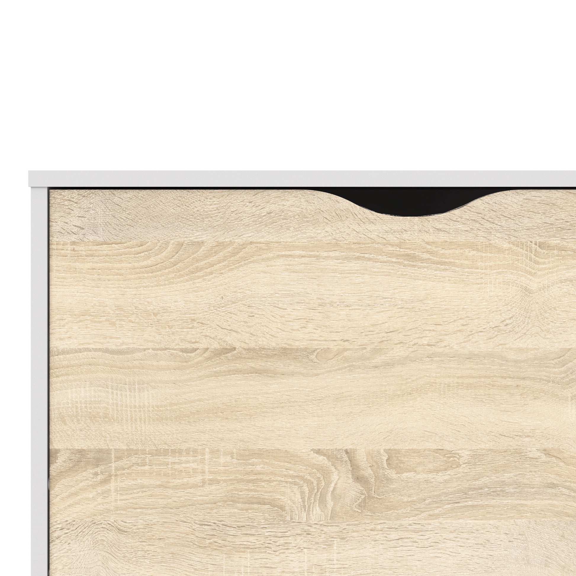 Oslo  Sideboard - Large - 3 Drawers 2 Doors in White and Oak