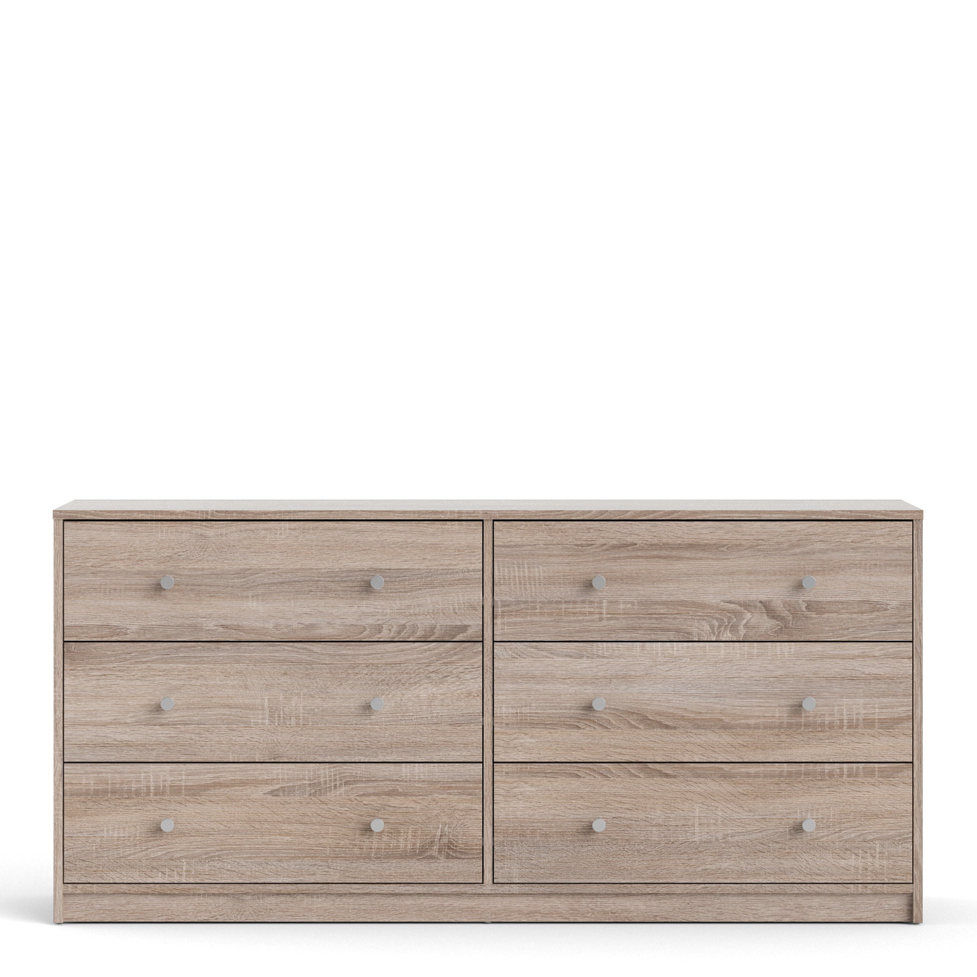 May  Chest of 6 Drawers (3+3) in Truffle Oak