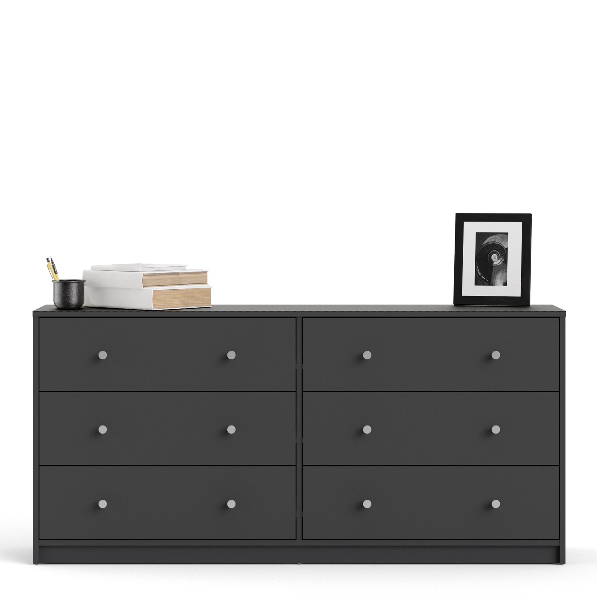 May  Chest of 6 Drawers (3+3) in Grey