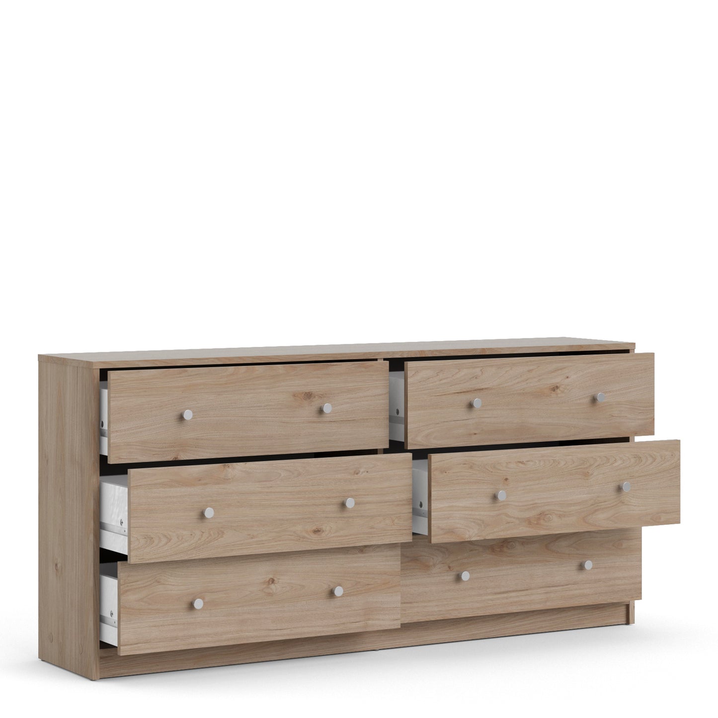 May  Chest of 6 Drawers (3+3) in Jackson Hickory Oak