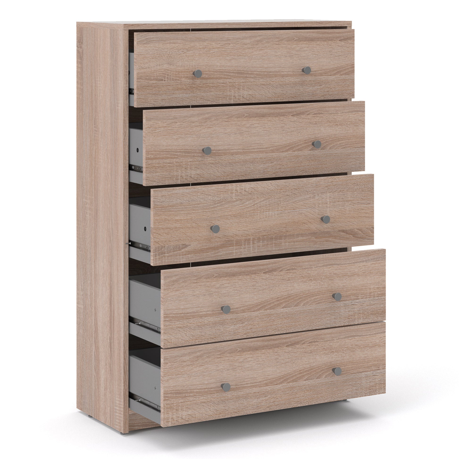 May  Chest of 5 Drawers in Truffle Oak