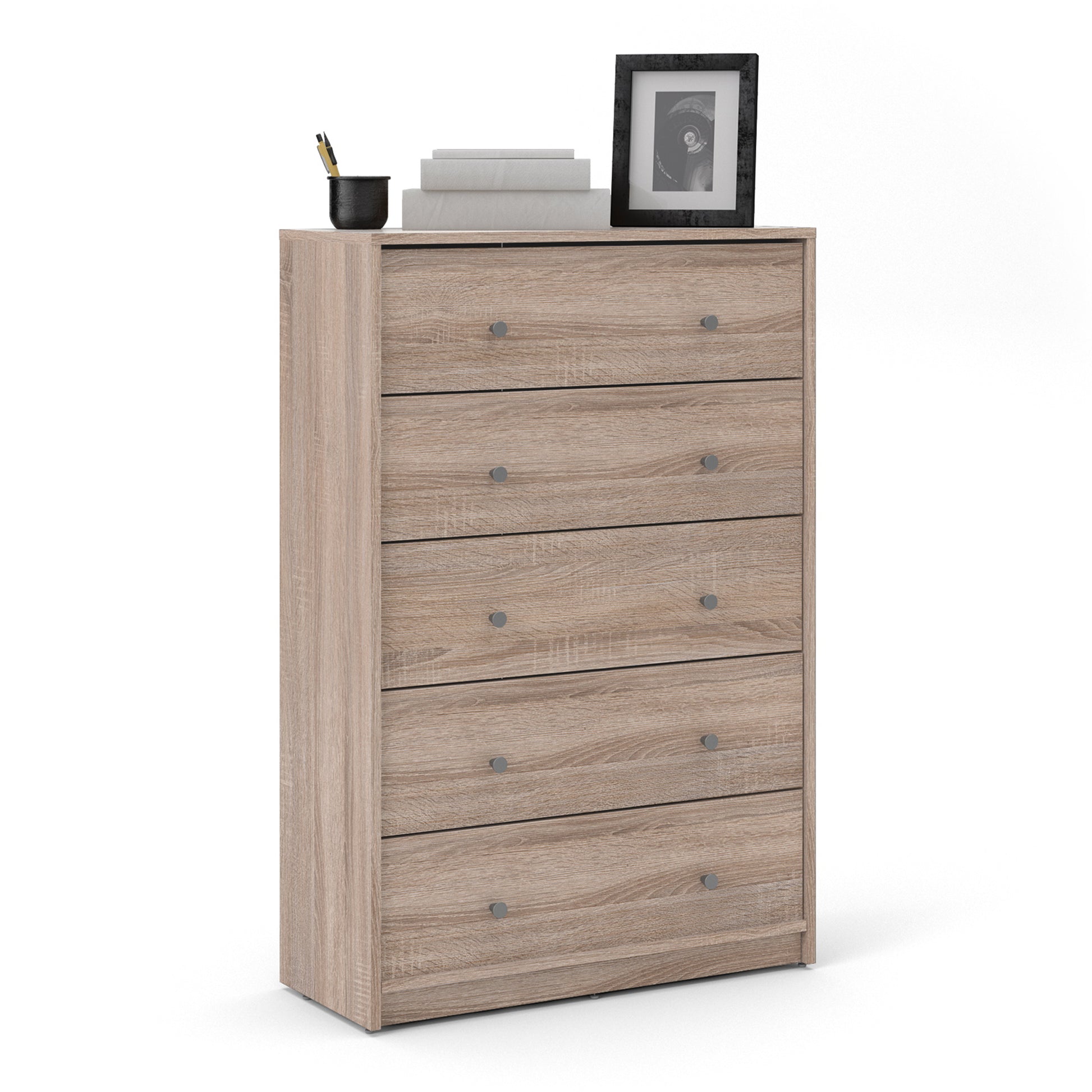 May  Chest of 5 Drawers in Truffle Oak