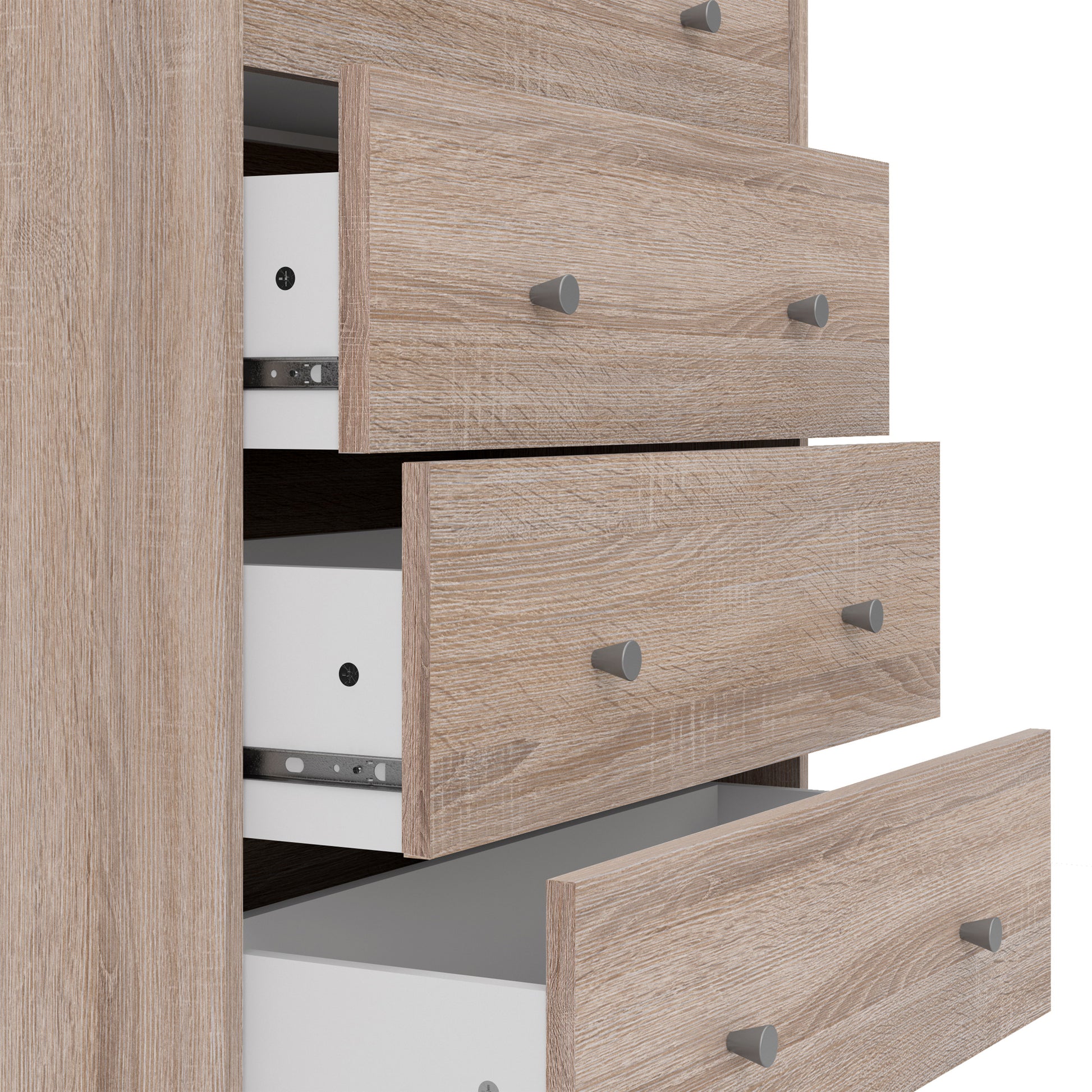 May  Chest of 5 Drawers in Truffle Oak