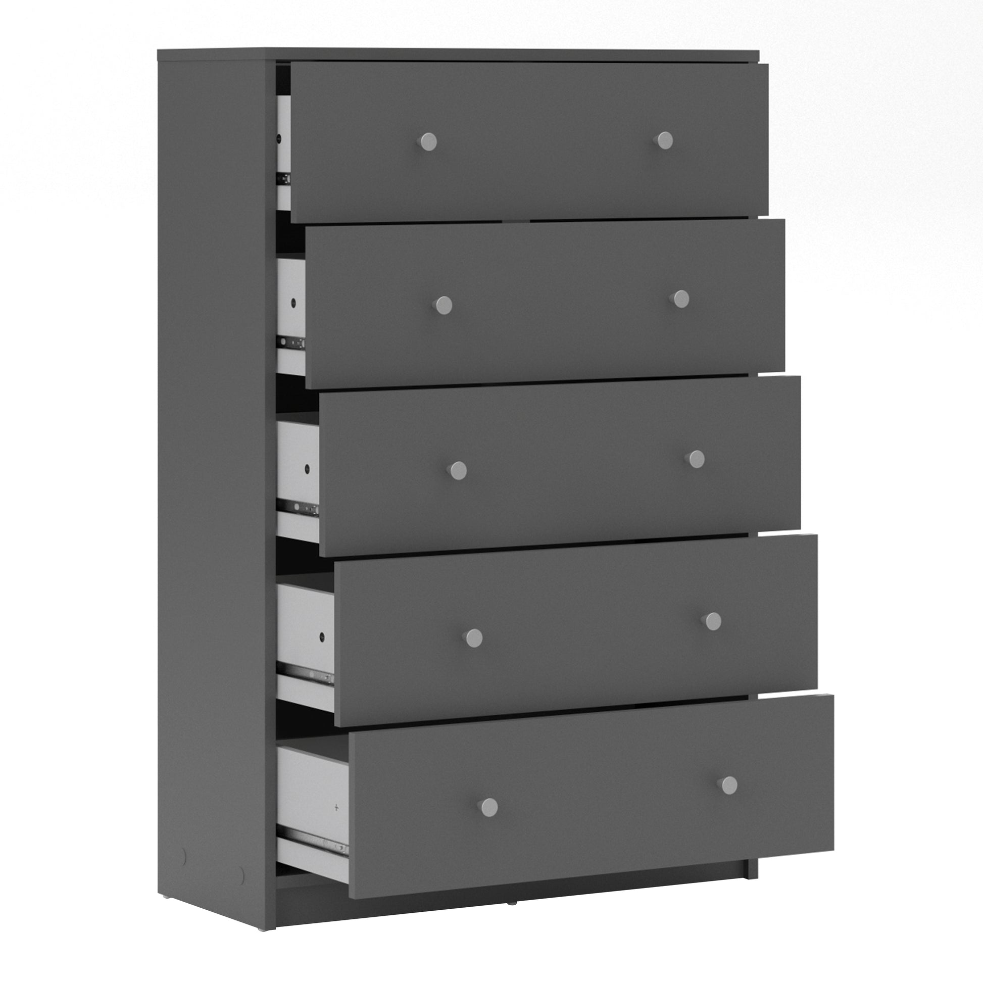 May  Chest of 5 Drawers in Grey
