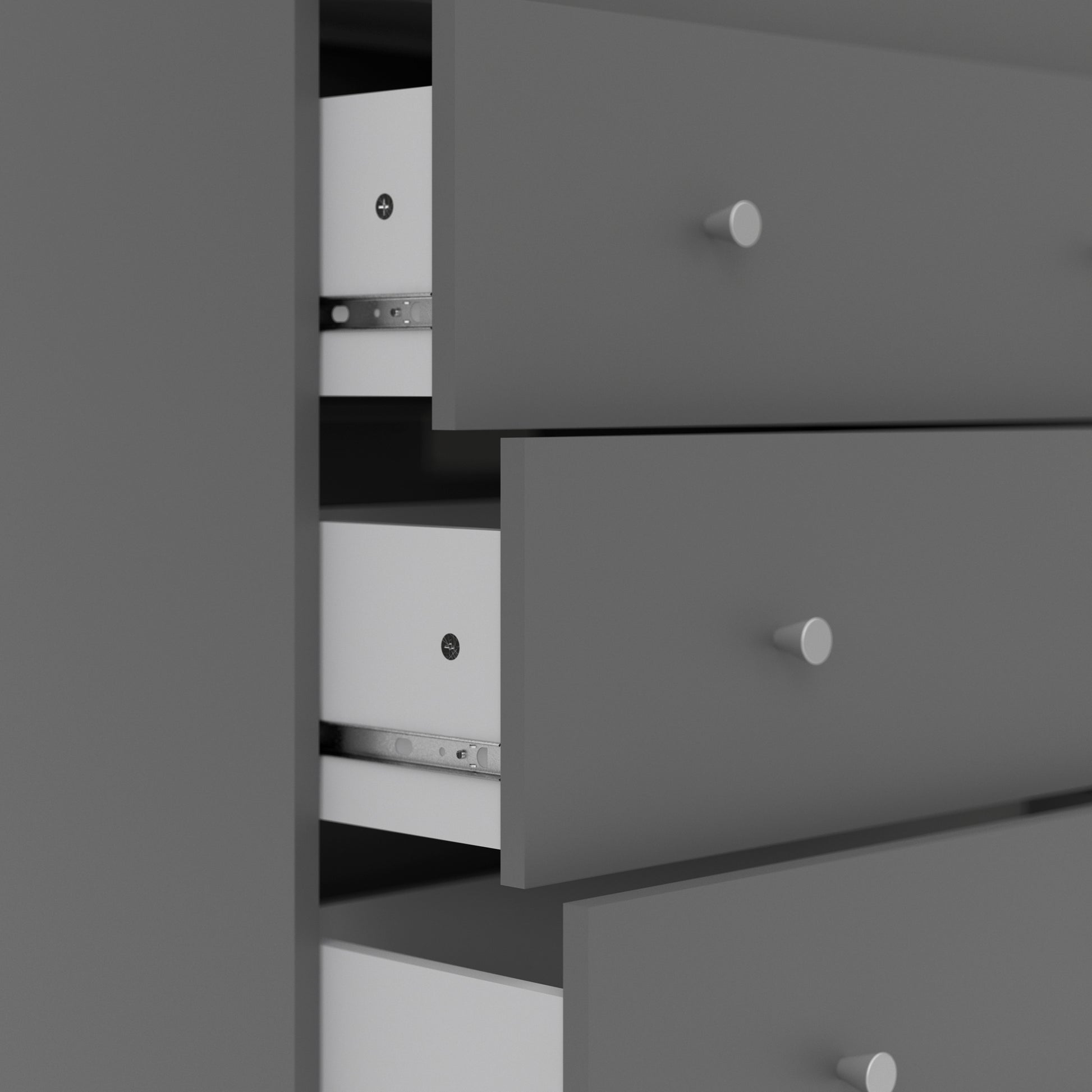 May  Chest of 5 Drawers in Grey