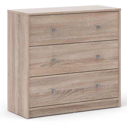 May  Chest of 3 Drawers in Truffle Oak