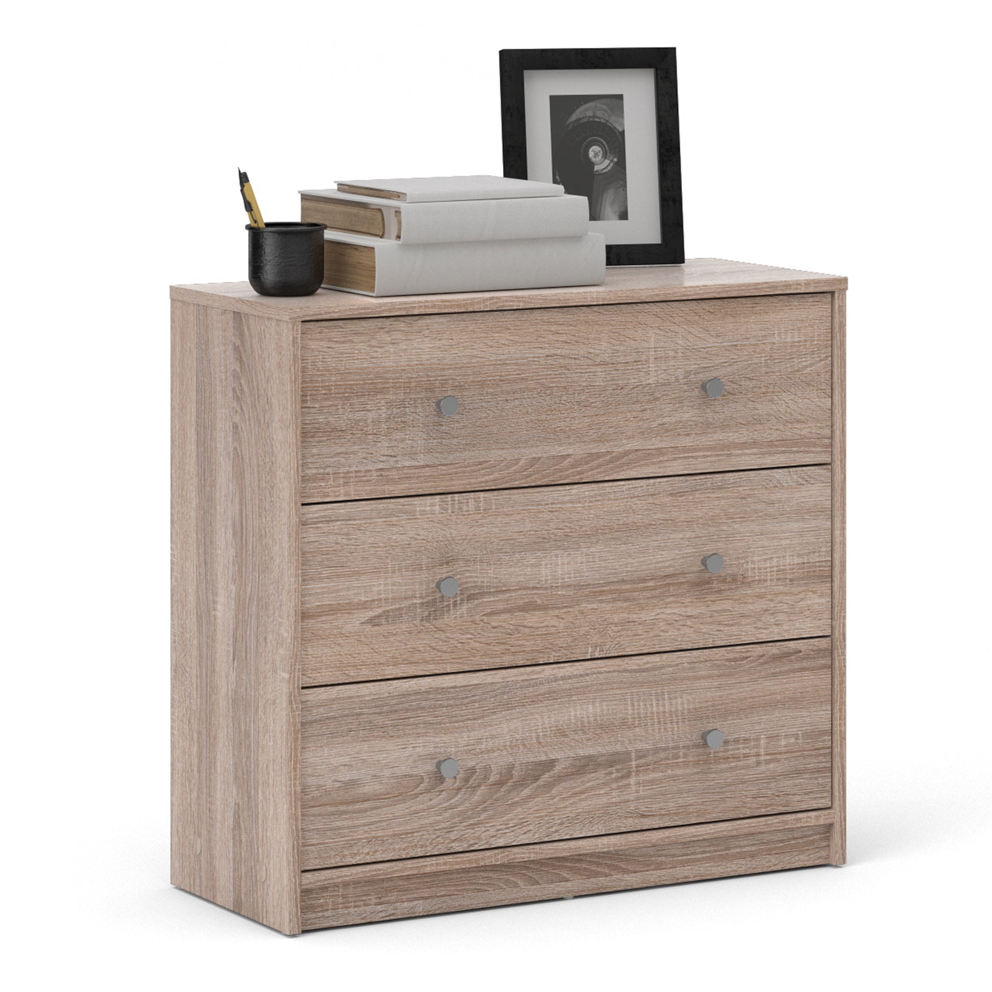 May  Chest of 3 Drawers in Truffle Oak