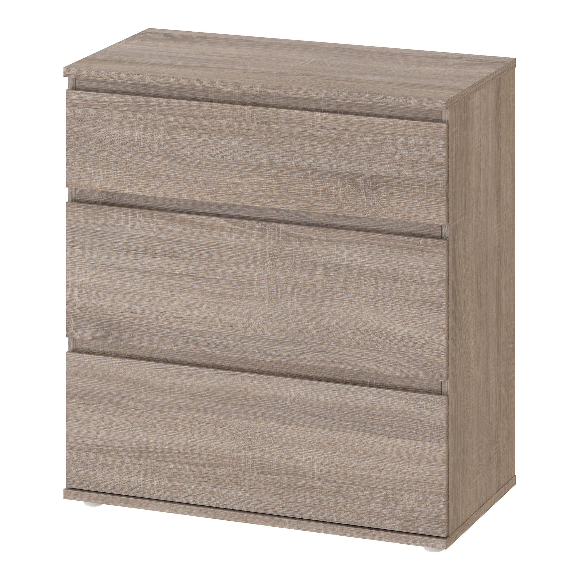 Nova  Chest of 3 Drawers in Truffle Oak