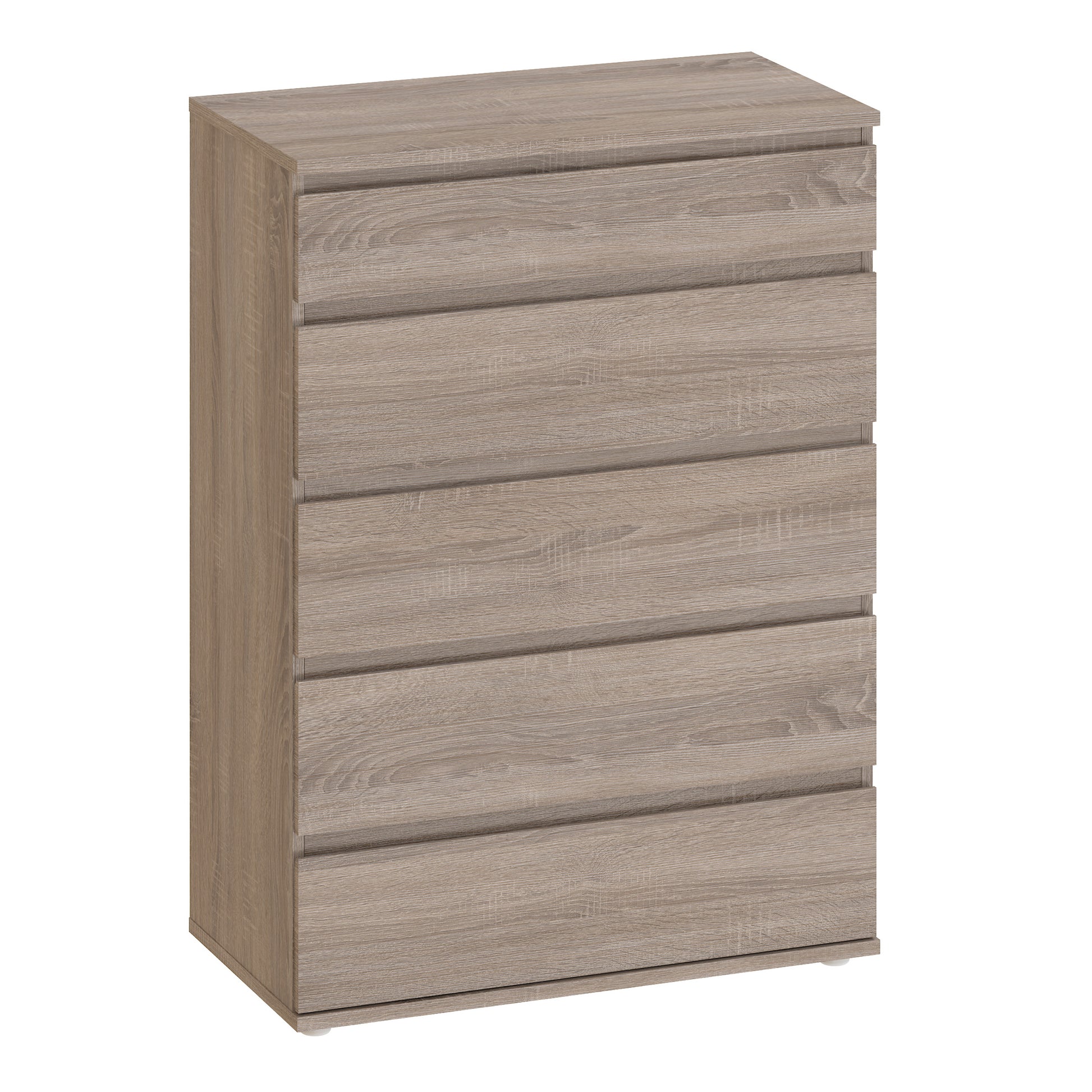Nova  Chest of 5 Drawers in Truffle Oak