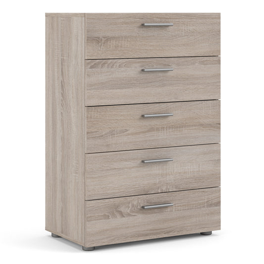 Pepe  Chest of 5 Drawers in Truffle Oak