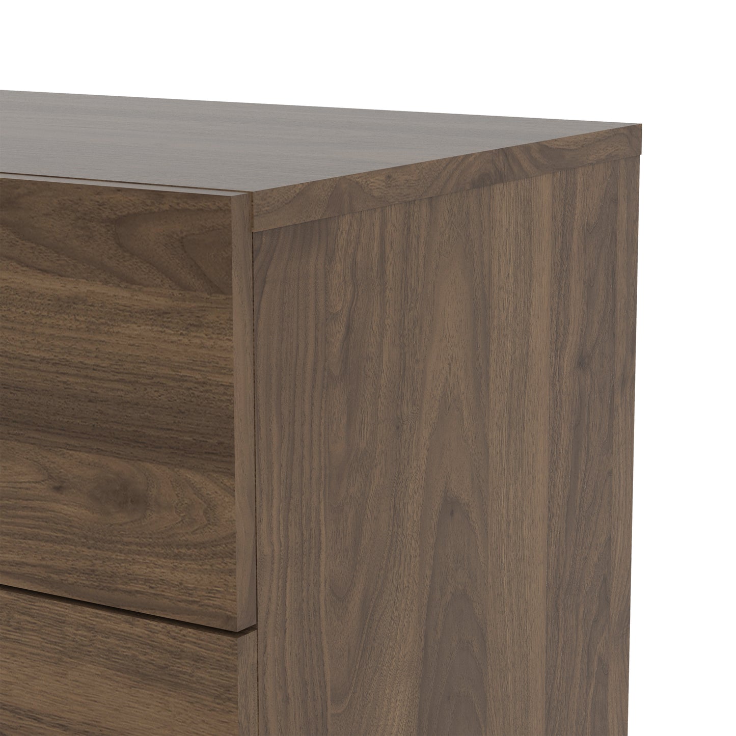 Pepe  Wide Chest of 8 Drawers (4+4) in Walnut