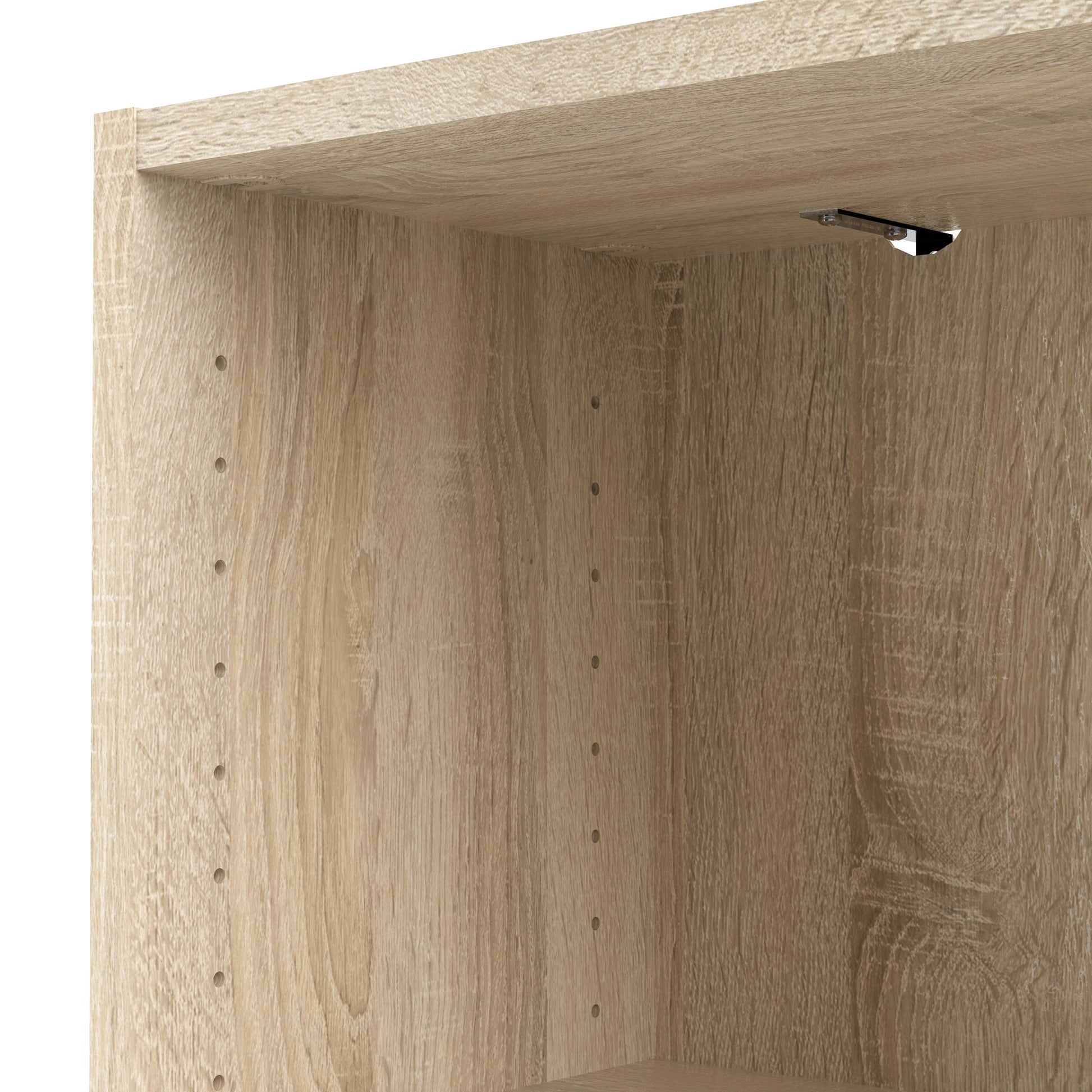 Basic  Low Wide Bookcase (2 Shelves) in Oak
