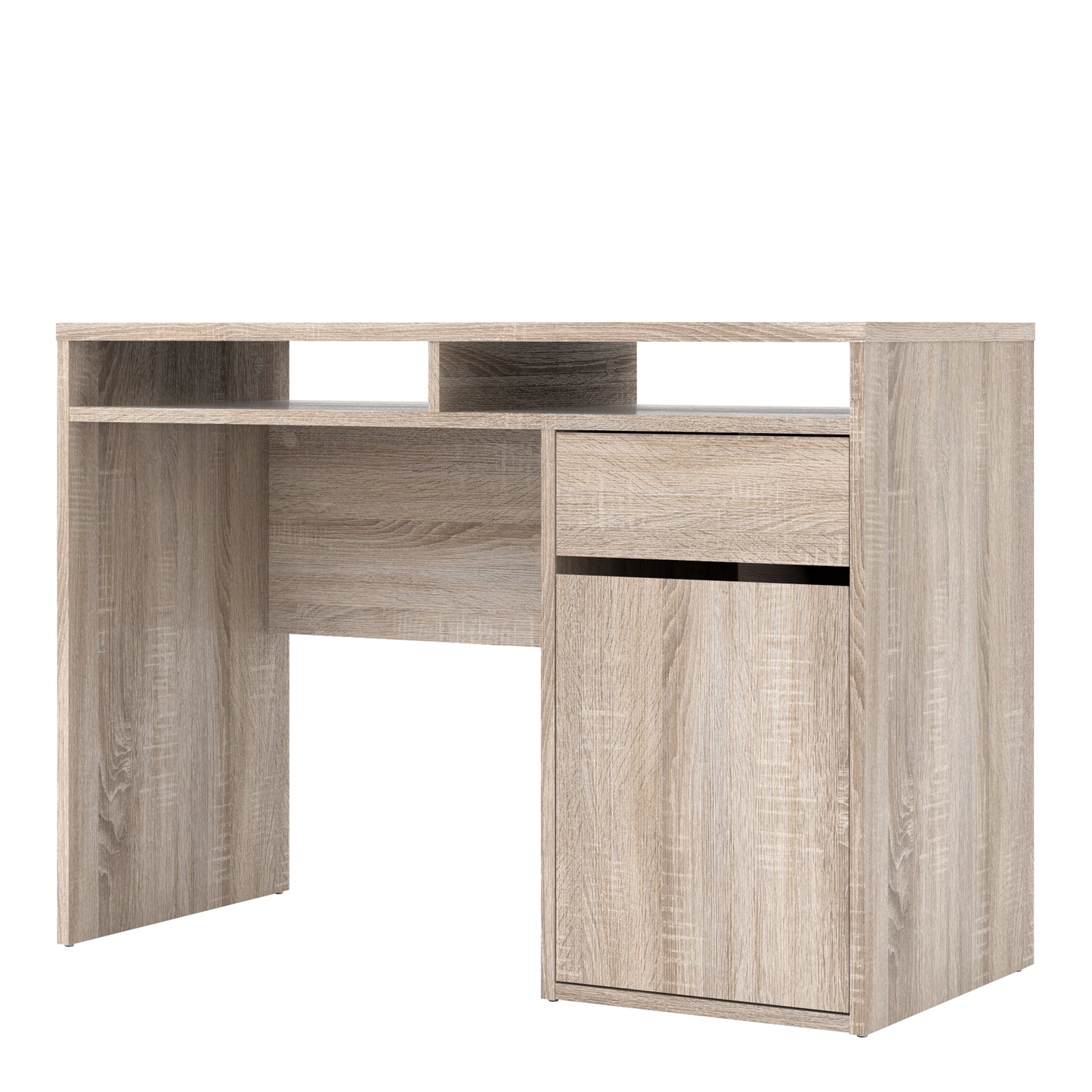 Function Plus  Desk 1 Door 1 Drawer in Truffle Oak