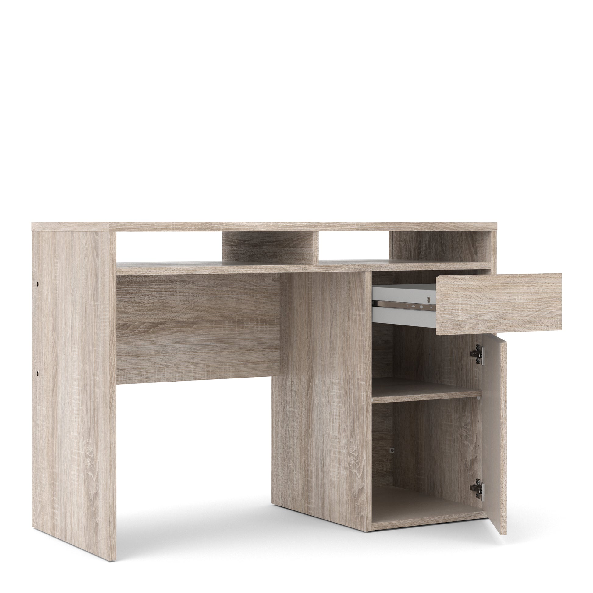 Function Plus  Desk 1 Door 1 Drawer in Truffle Oak