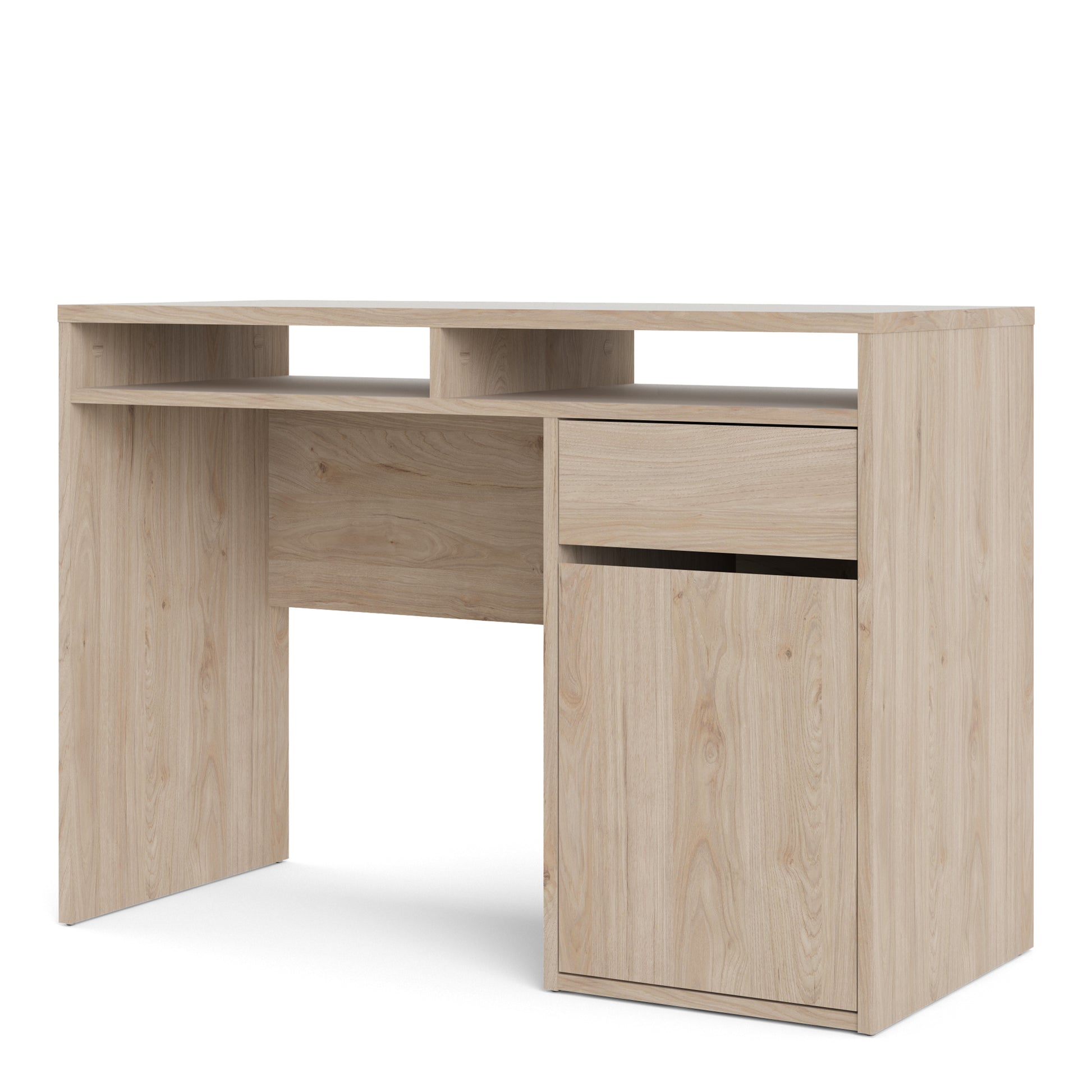 Function Plus  Desk 1 Door 1 Drawer in Jackson Hickory Oak