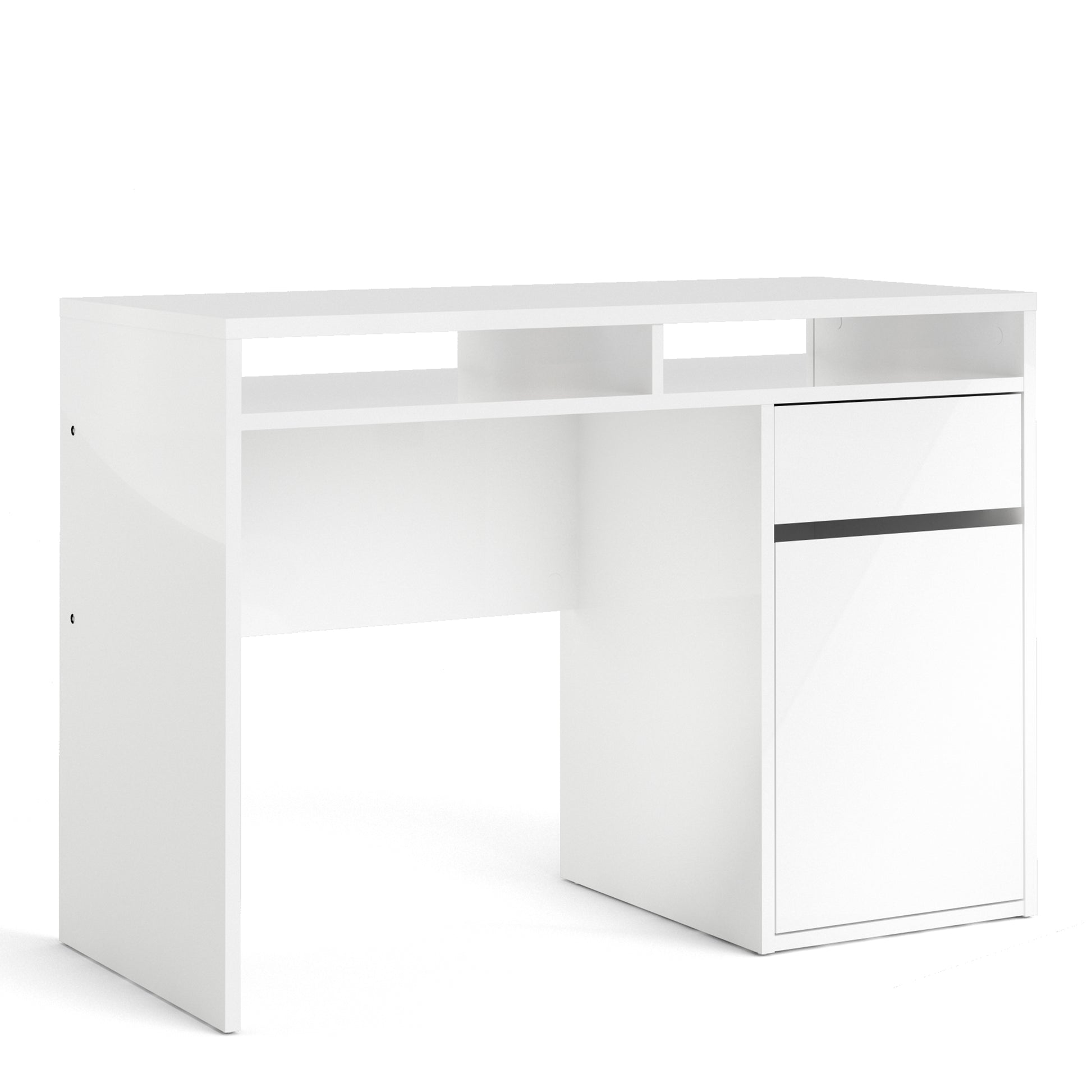 Function Plus  Desk 1 Door 1 Drawer in White