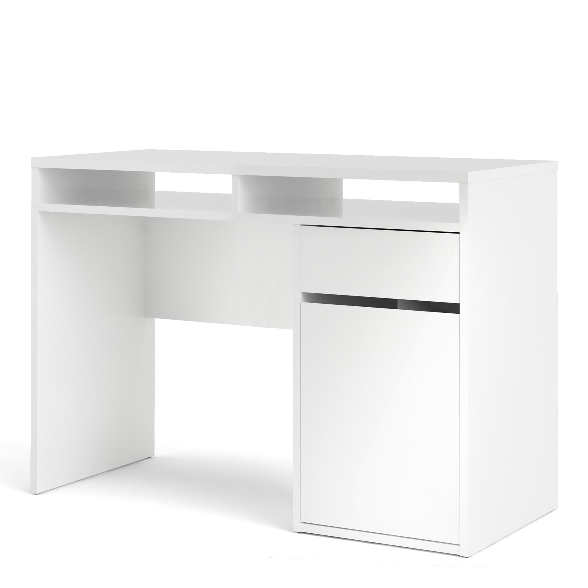 Function Plus  Desk 1 Door 1 Drawer in White
