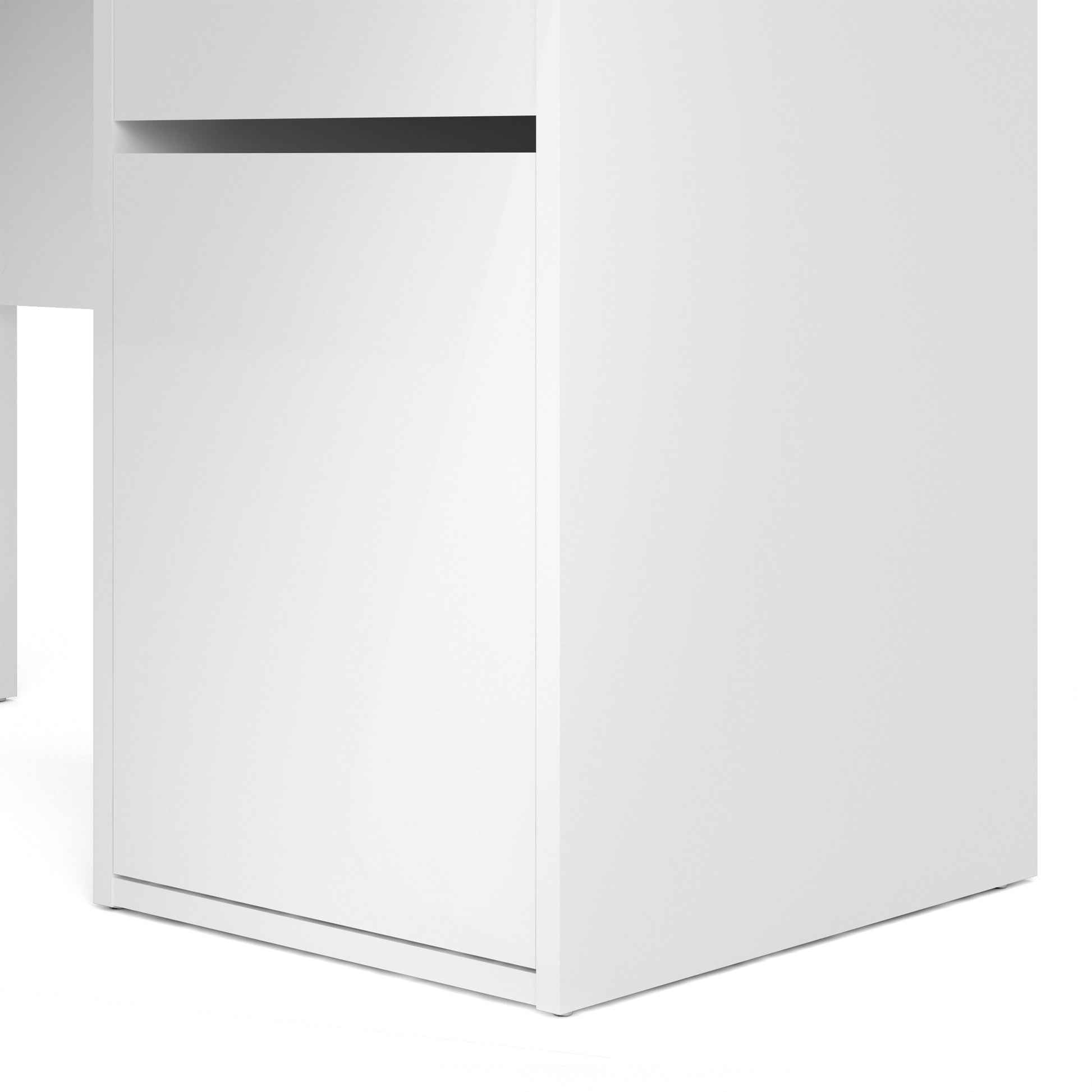 Function Plus  Desk 1 Door 1 Drawer in White