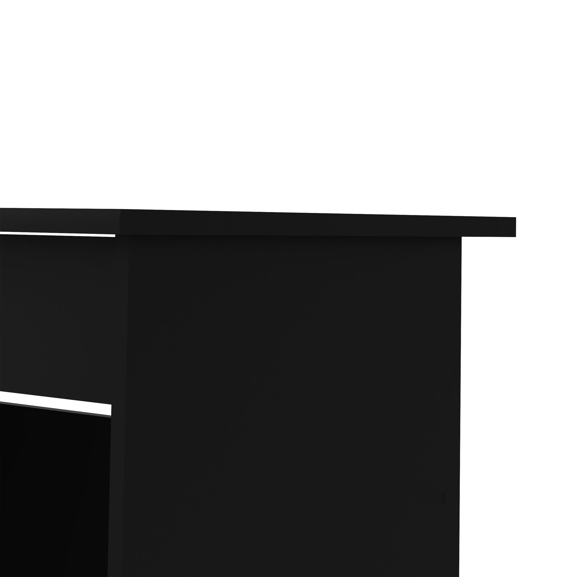 Function Plus  Desk (3+1) handle free Drawer in Black