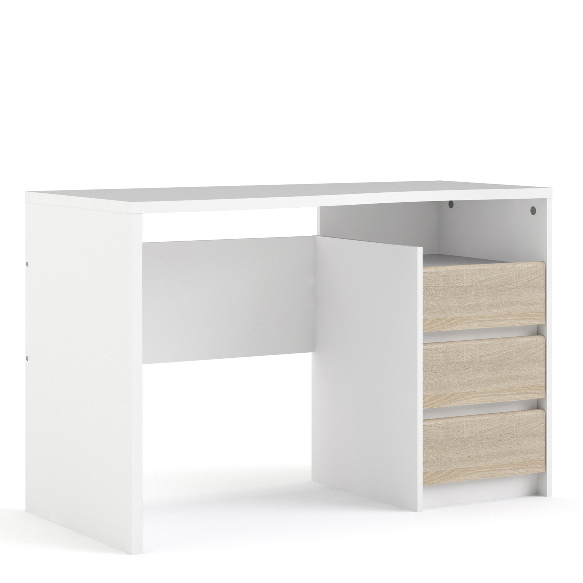 Function Plus  Desk 3 drawers White Oak structure