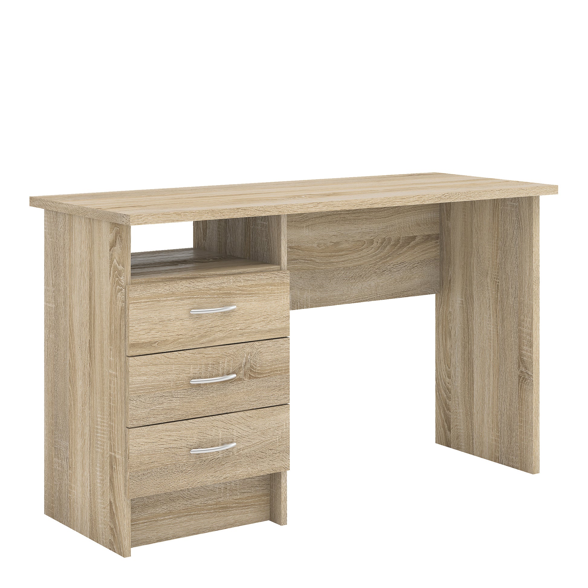 Function Plus  Desk 3 Drawers in Oak