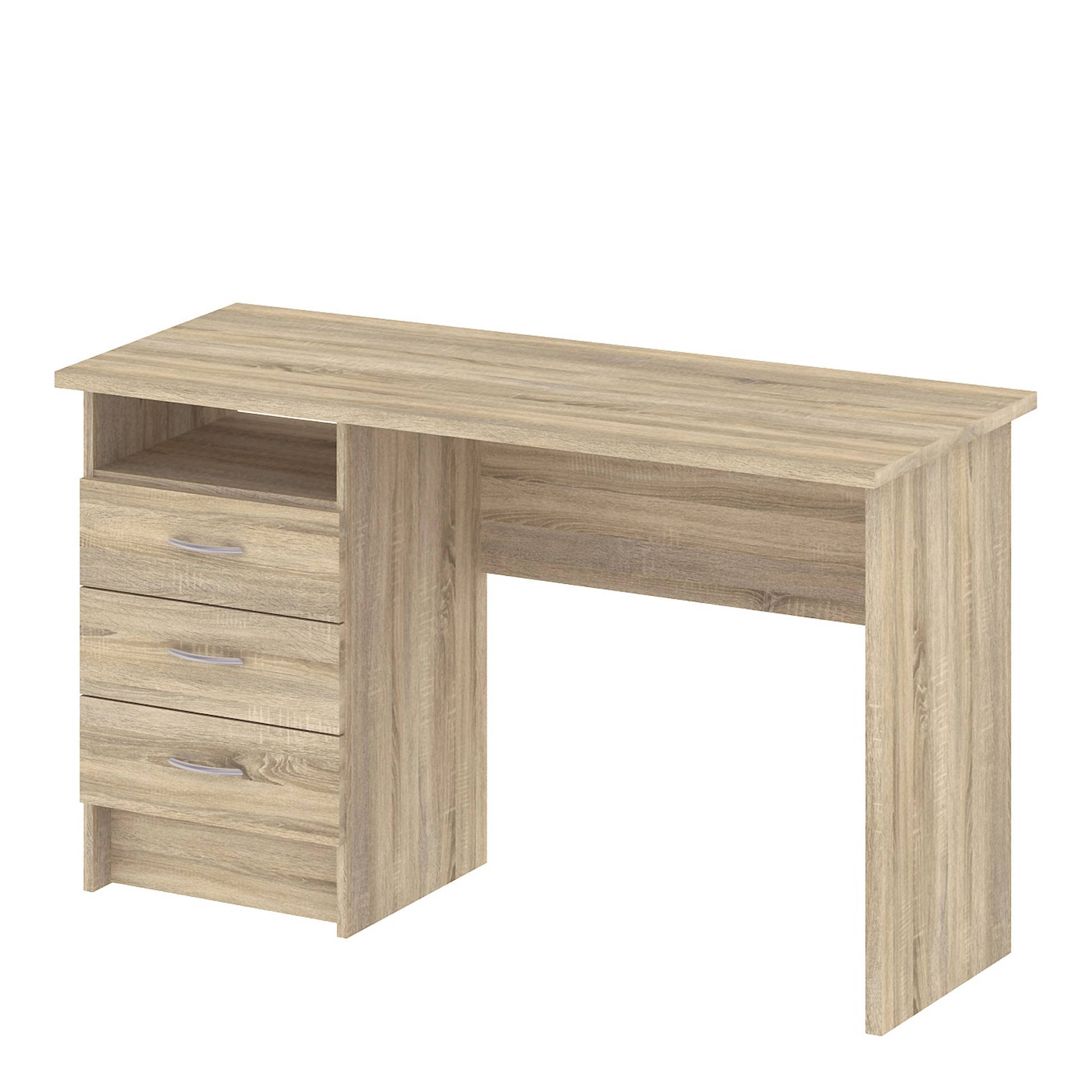 Function Plus  Desk 3 Drawers in Oak
