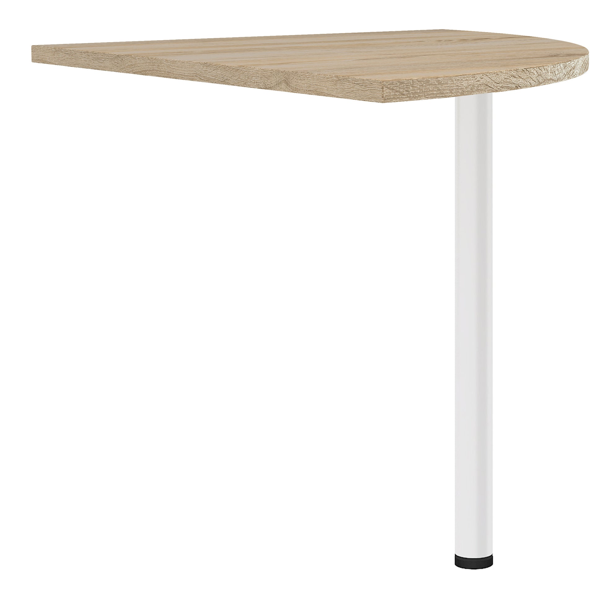 Prima  Corner desk top in Oak with White legs