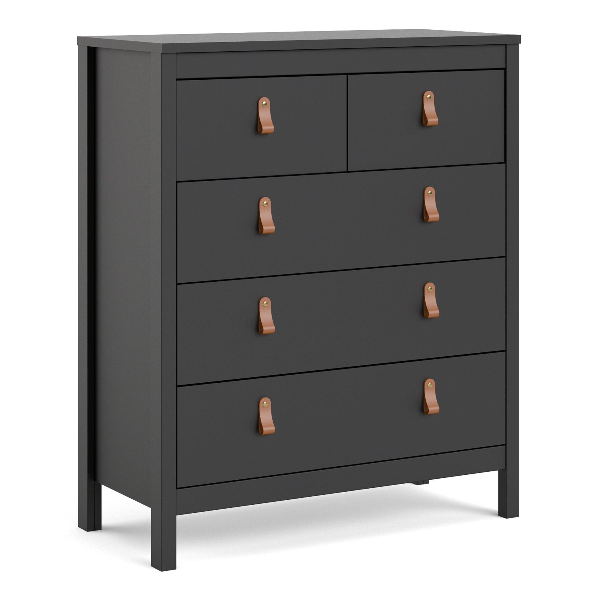 Barcelona  Chest 3+2 drawers in Matt Black