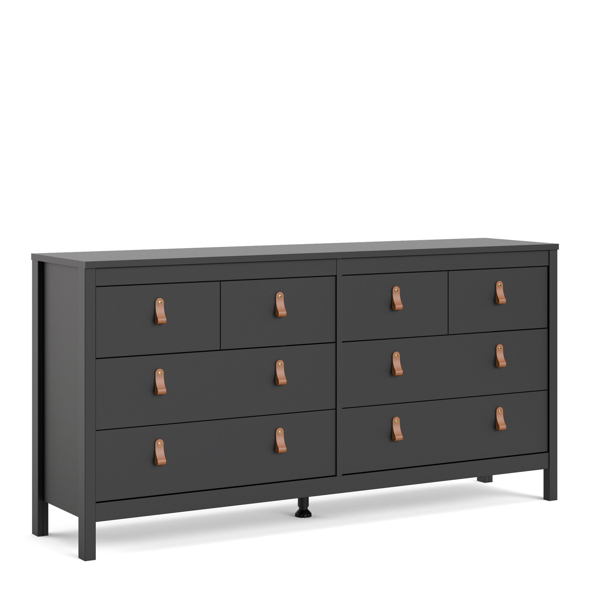Barcelona  Double dresser 4+4 drawers in Matt Black