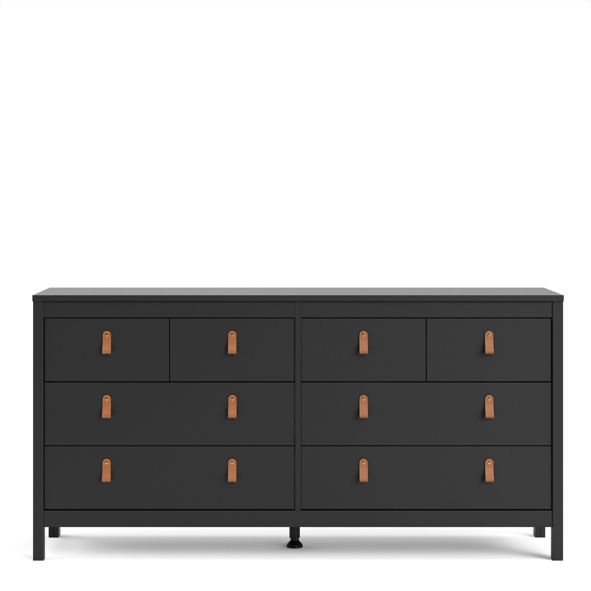 Barcelona  Double dresser 4+4 drawers in Matt Black