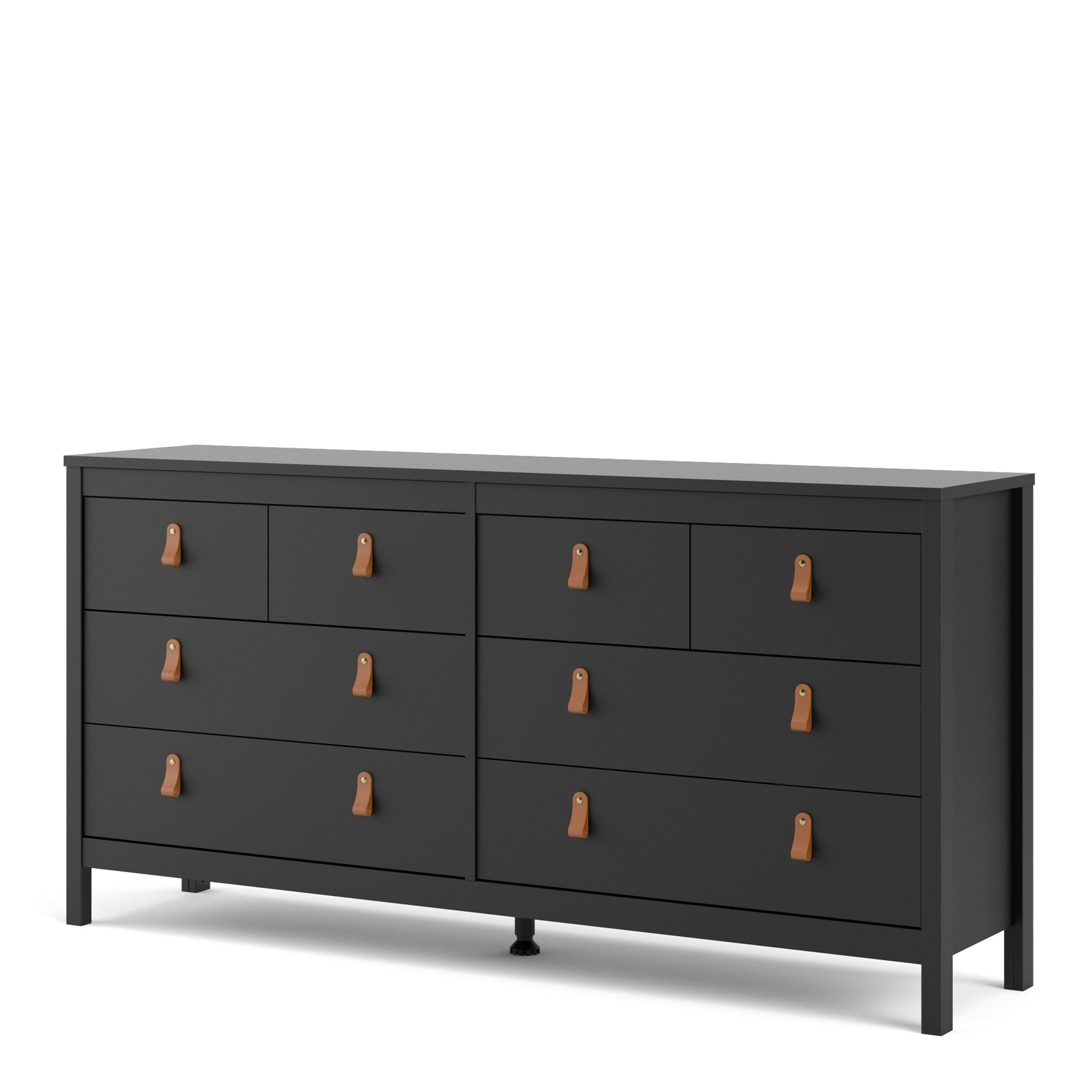 Barcelona  Double dresser 4+4 drawers in Matt Black