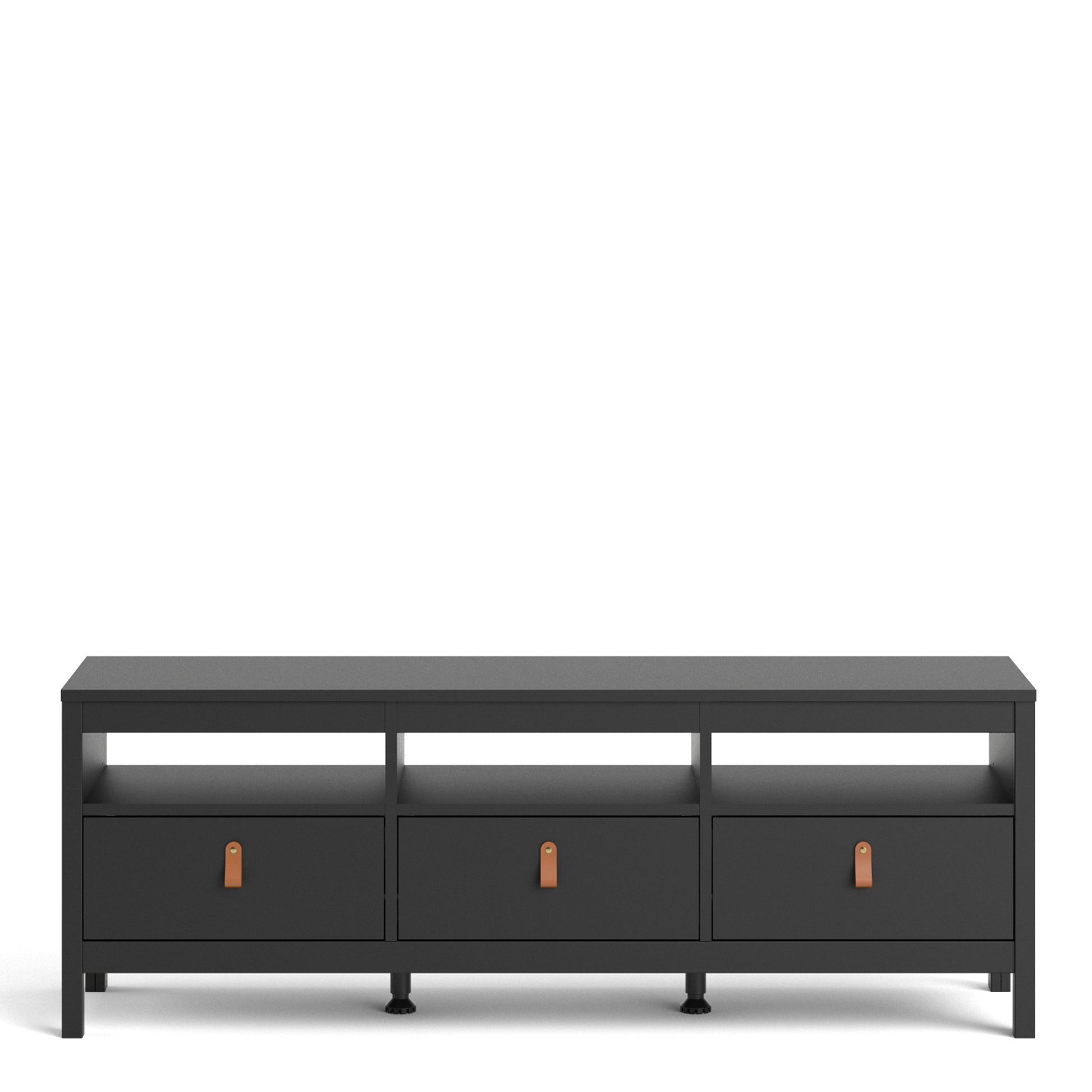 Barcelona  Tv-unit 3 drawers in Matt Black