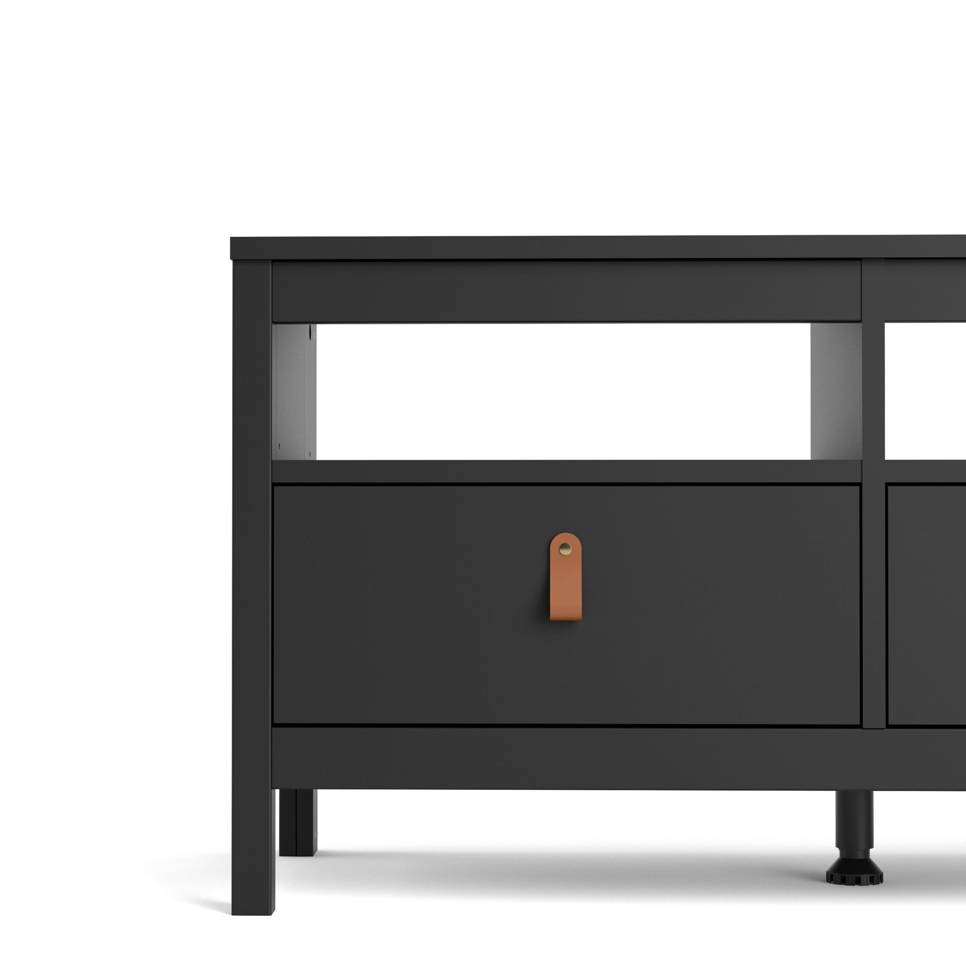 Barcelona  Tv-unit 3 drawers in Matt Black