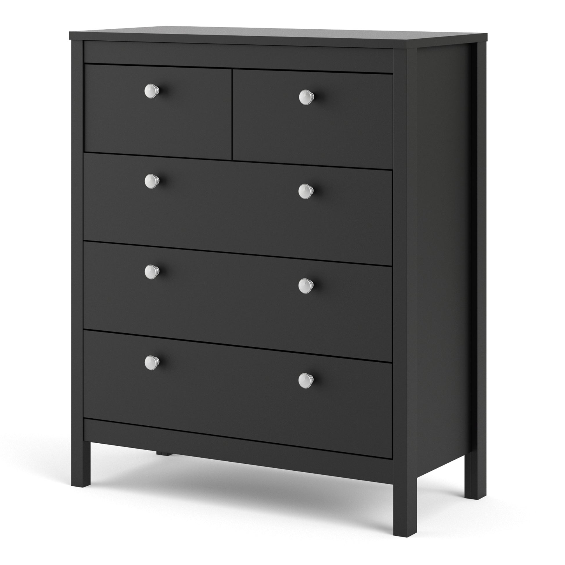Madrid  Chest 3+2 drawers in Matt Black