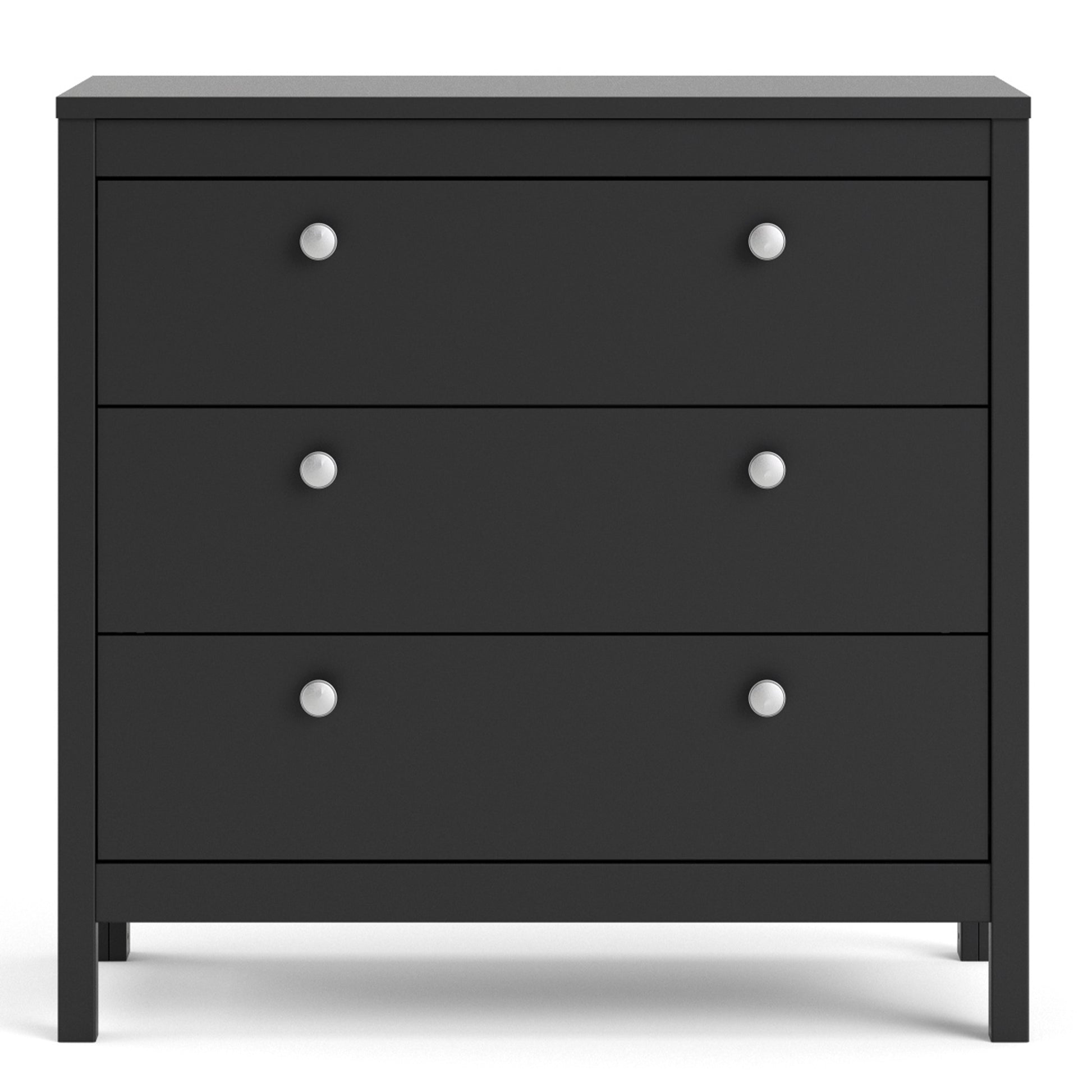 Madrid  Chest 3 drawers in Matt Black