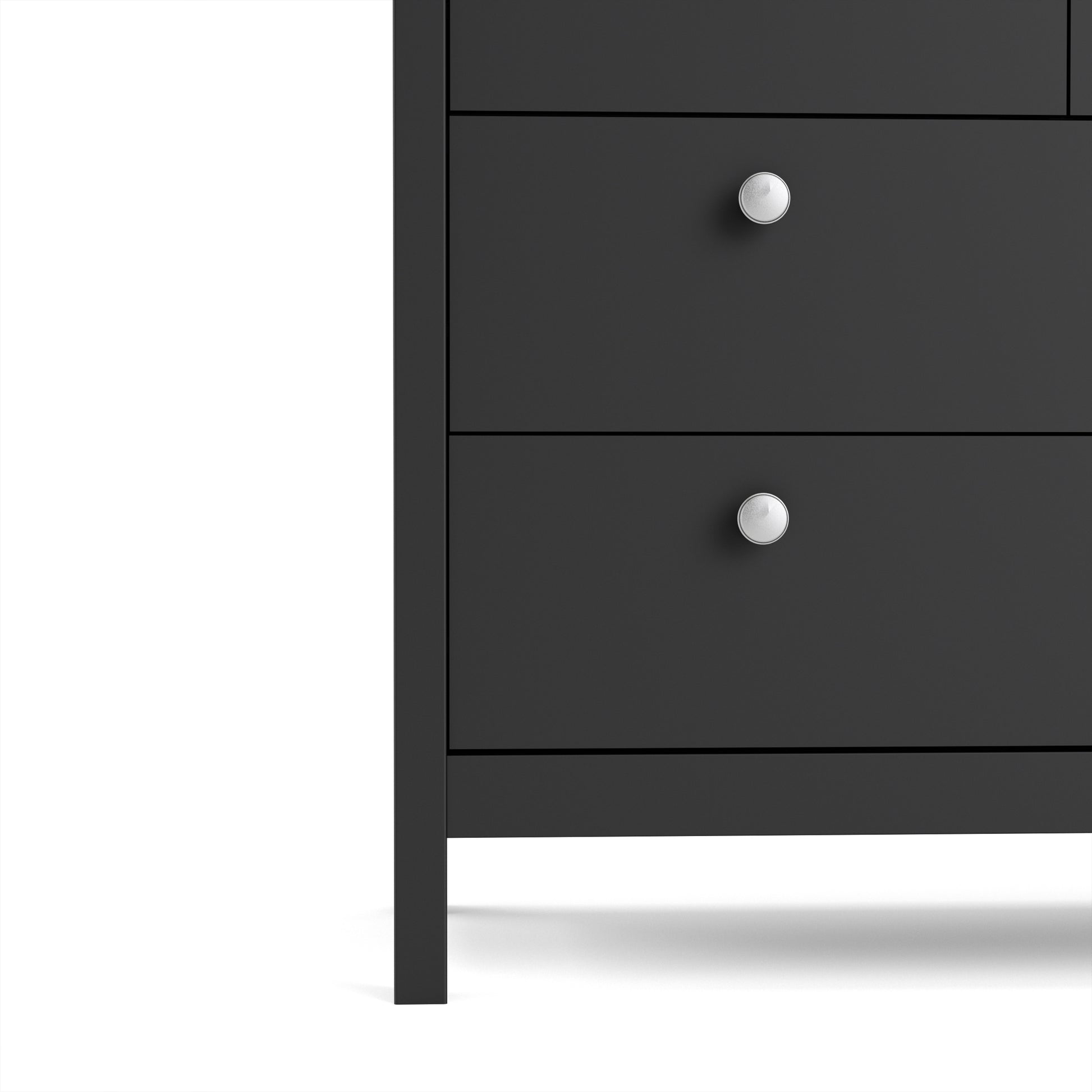 Madrid  Double dresser 4+4 drawers in Matt Black