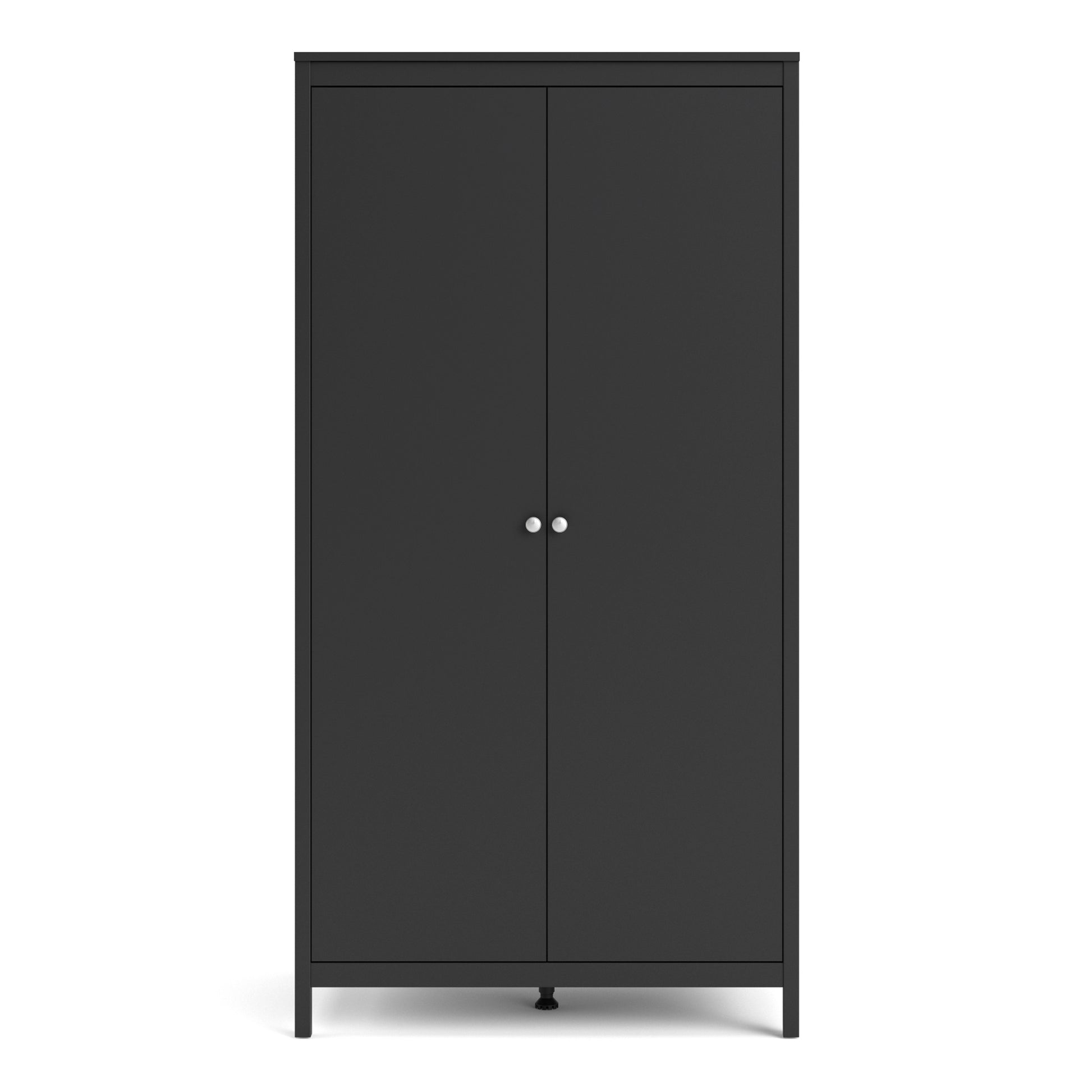 Madrid  Wardrobe with 2 doors in Matt Black