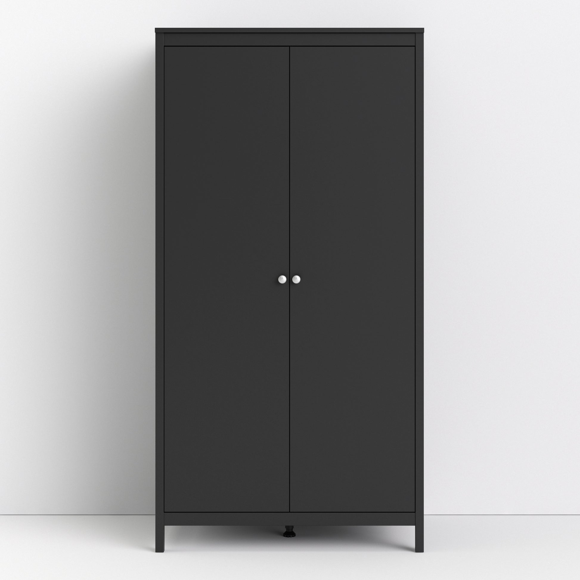 Madrid  Wardrobe with 2 doors in Matt Black